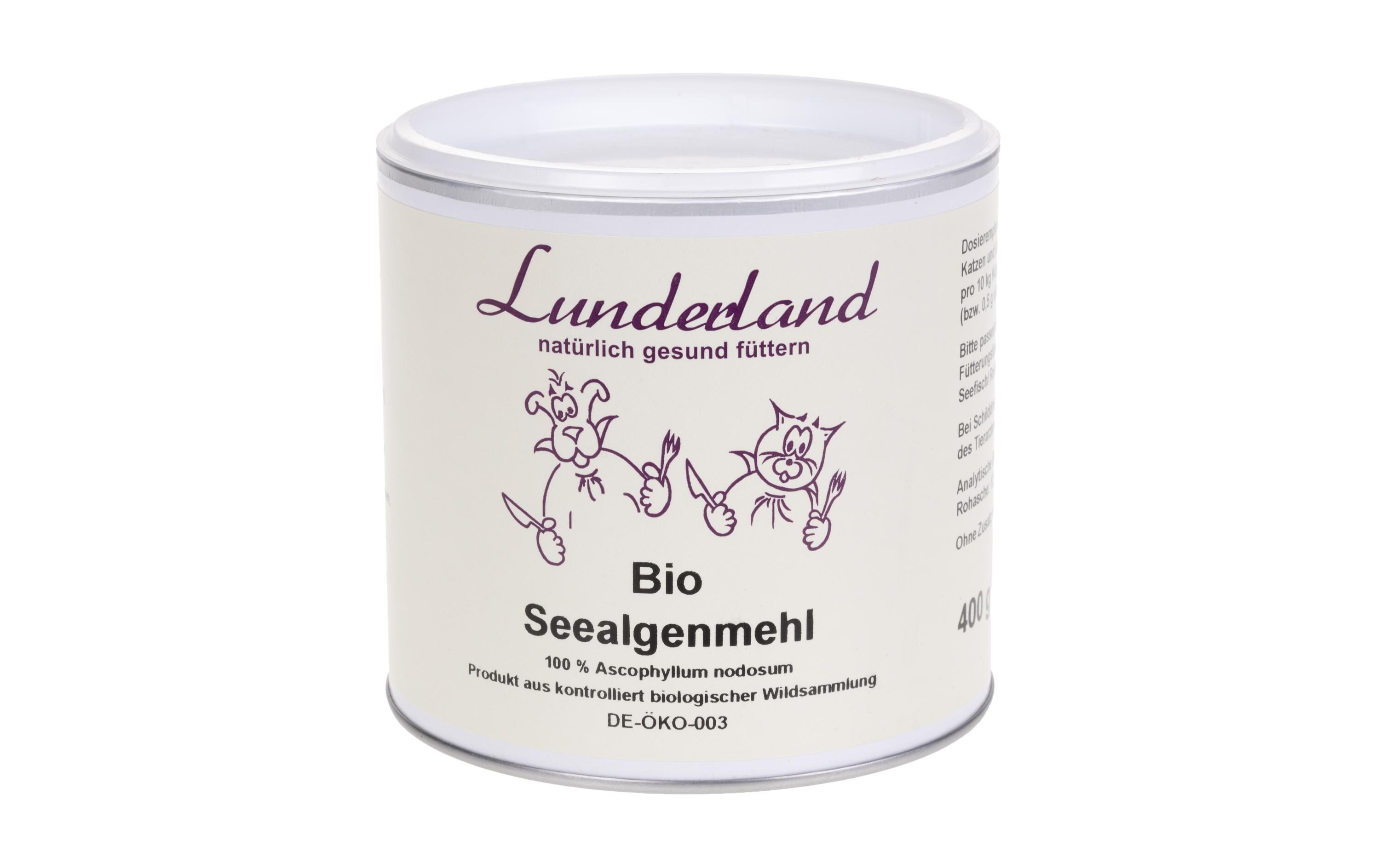 Lunderland Hunde-Nahrungsergänzung Bio-Seealgenmehl, 400 g