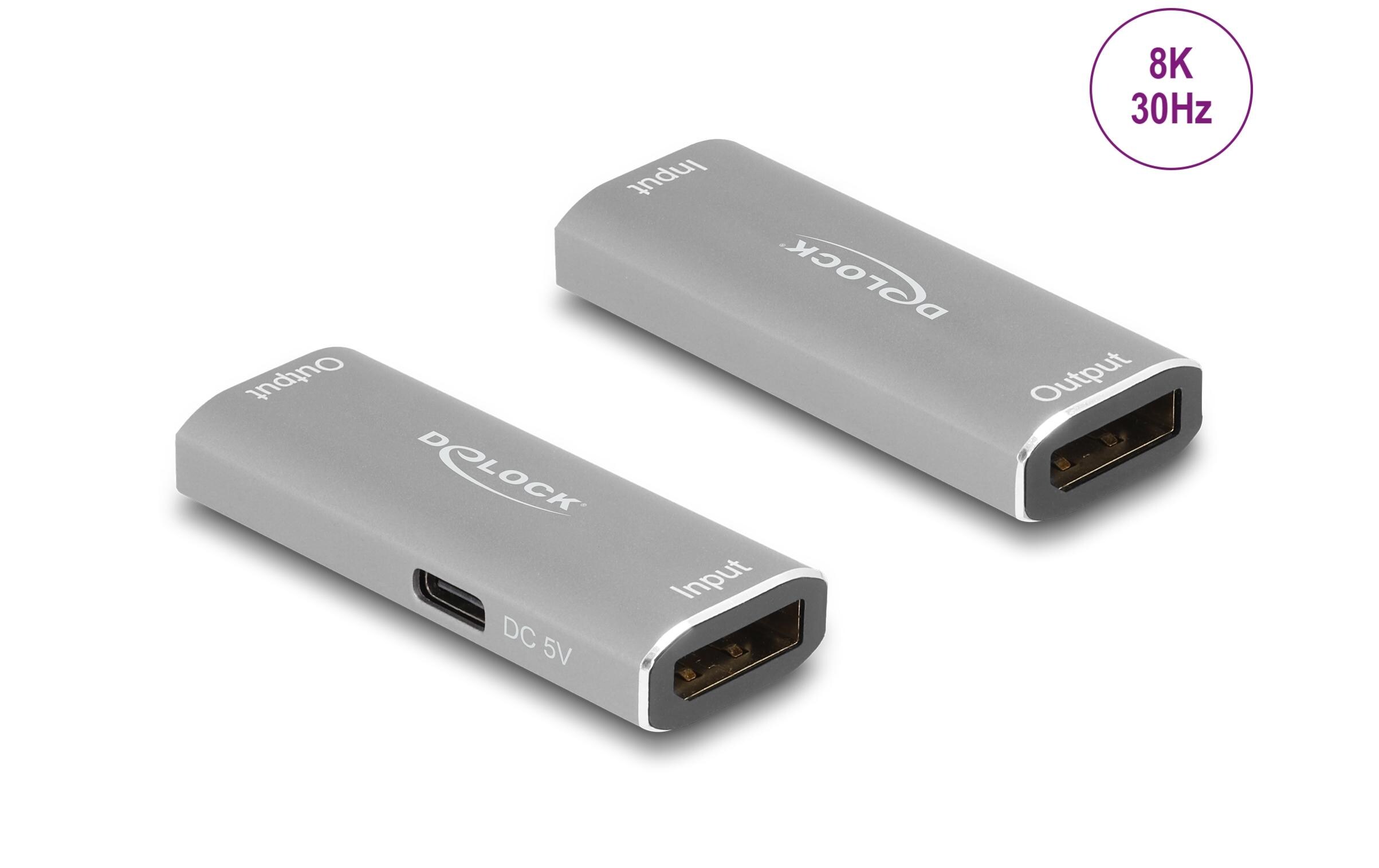 Delock Repeater DisplayPort 8K 30 Hz