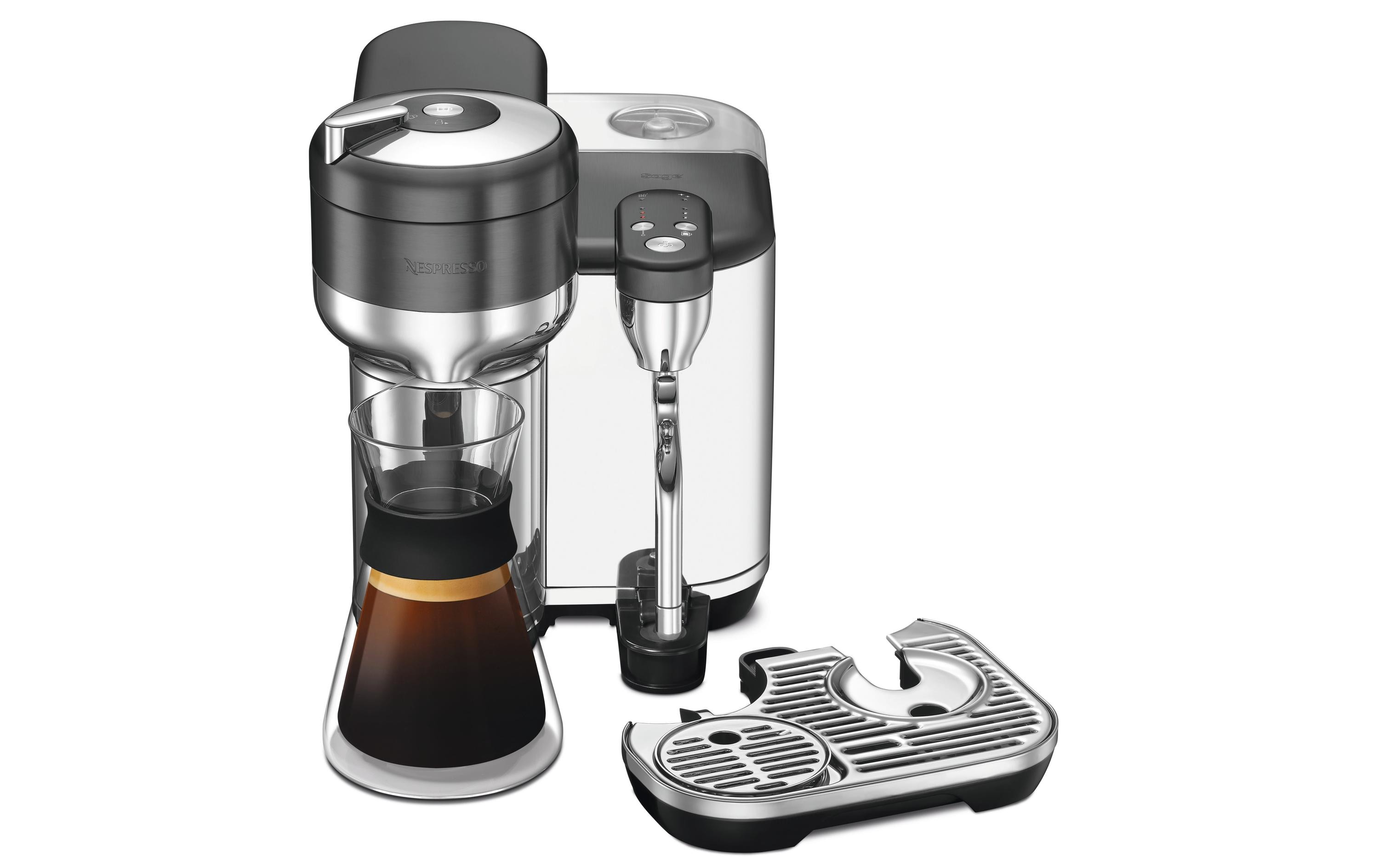 Sage Kaffeemaschine Nespresso Vertuo Creatista Black Steel