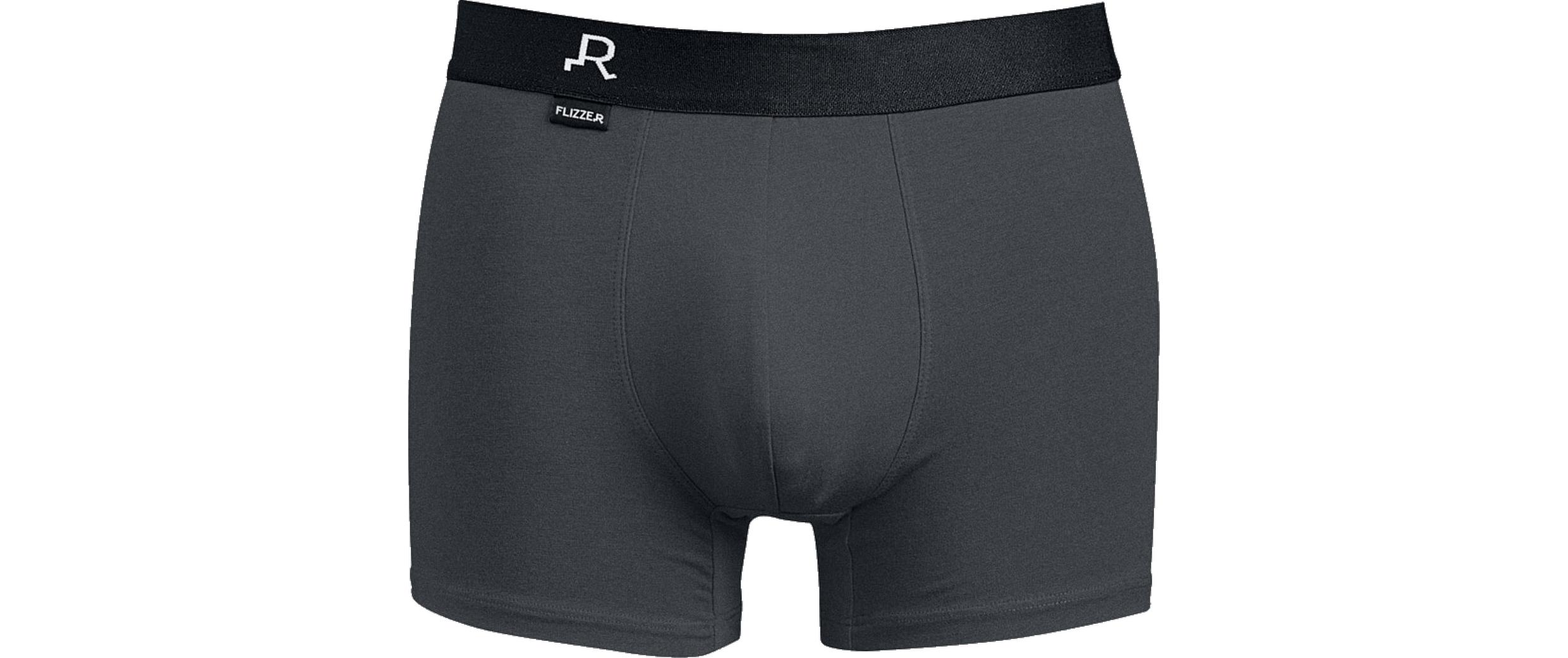 FLIZZER Unterhosen Trunk Der Macho 6er Pack Grau, XL