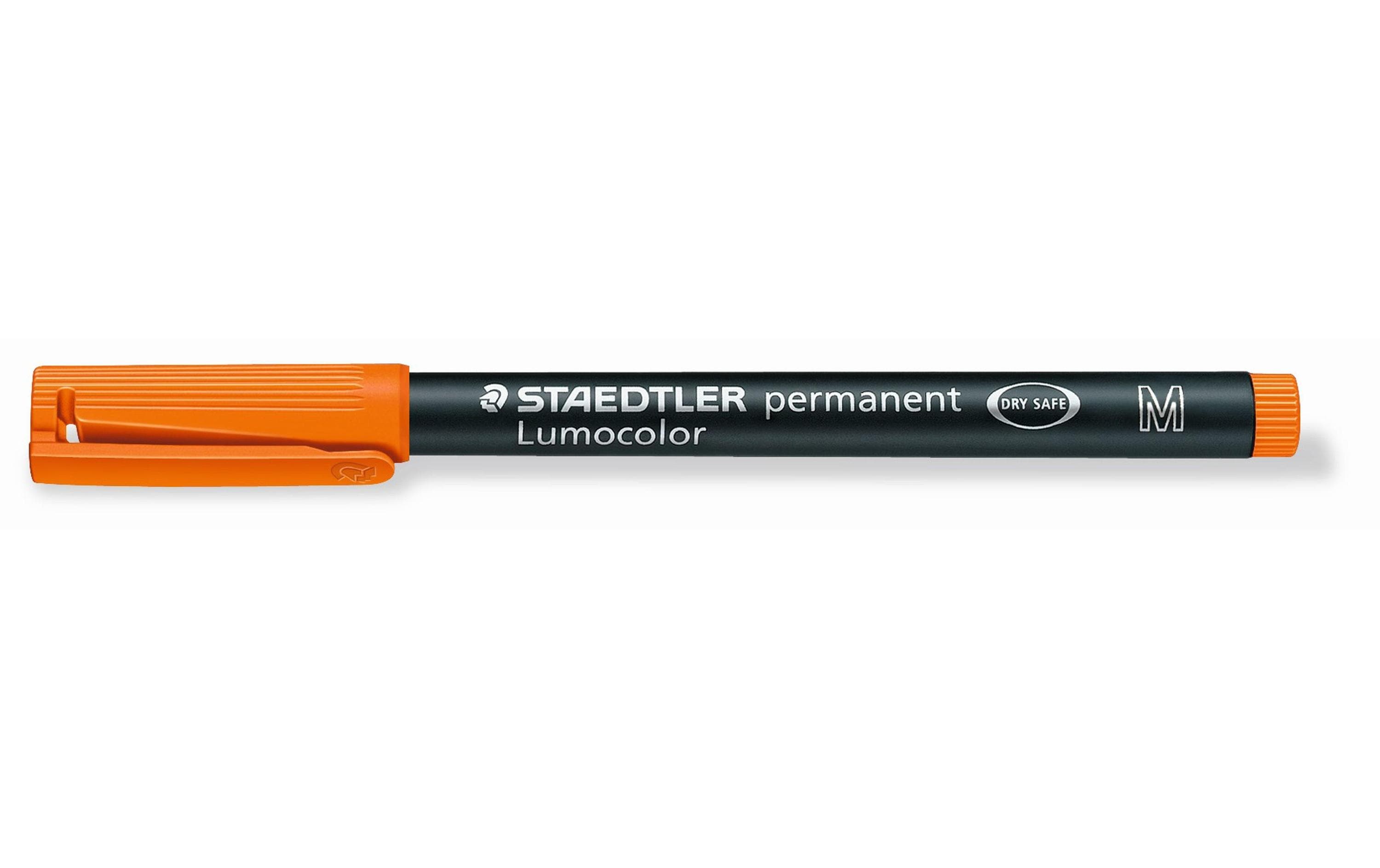 Staedtler Folienstift Lumocolor 317 M Orange, permanent, 10 Stück