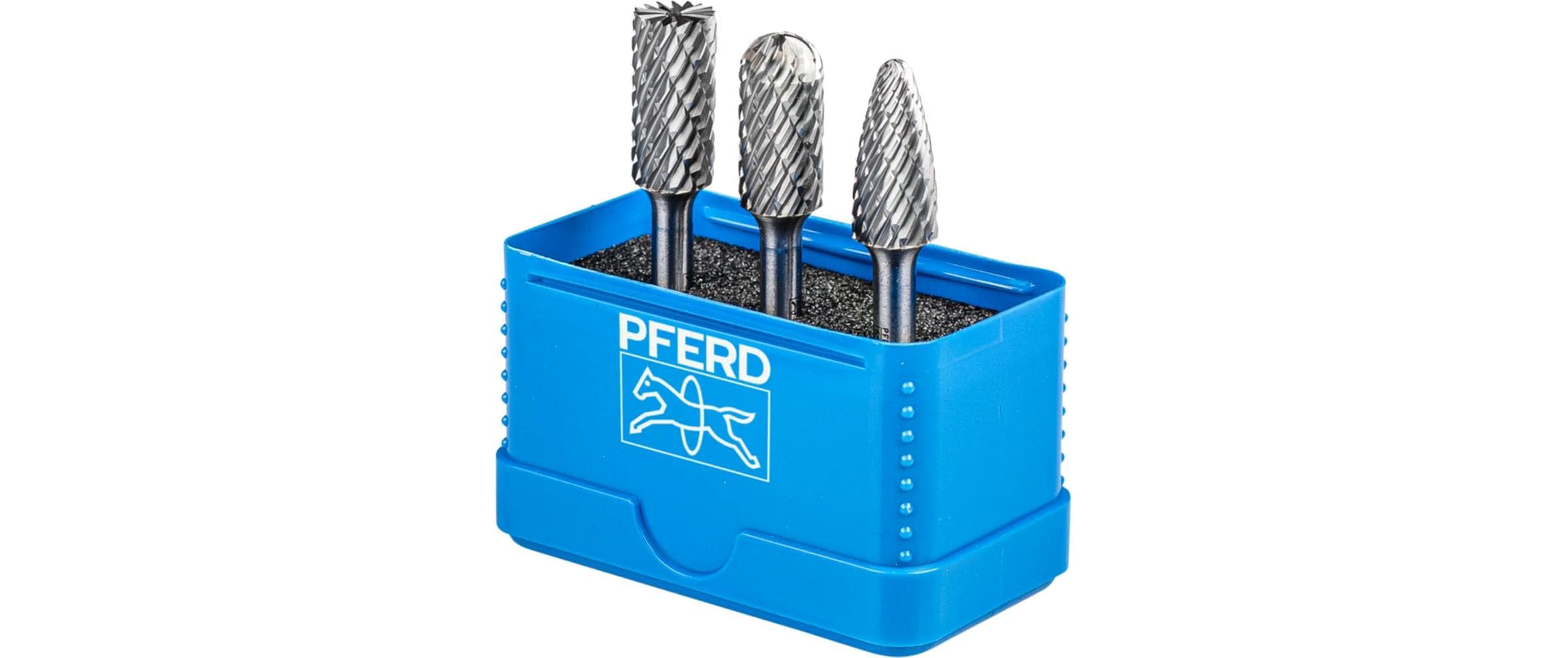 Pferd Hartmetallfrässtifte-Set Fräser-Ø 12 mm, Schaft-Ø 6 mm