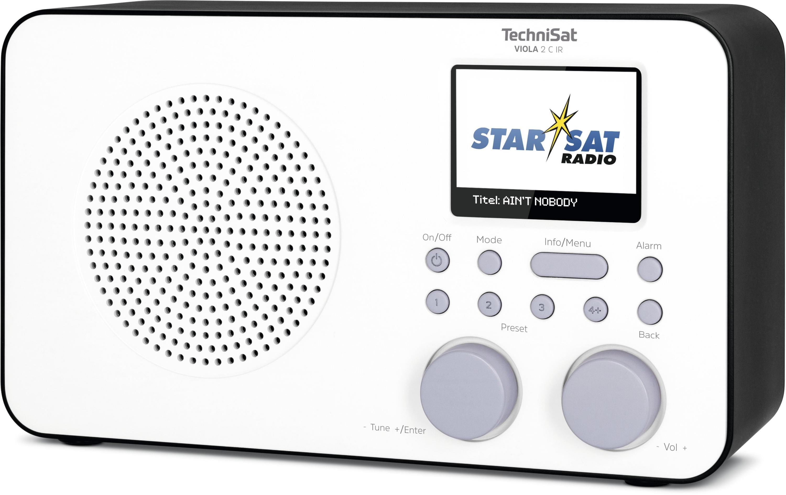 Technisat DAB+ Radio Viola 2 C IR Schwarz/Weiss