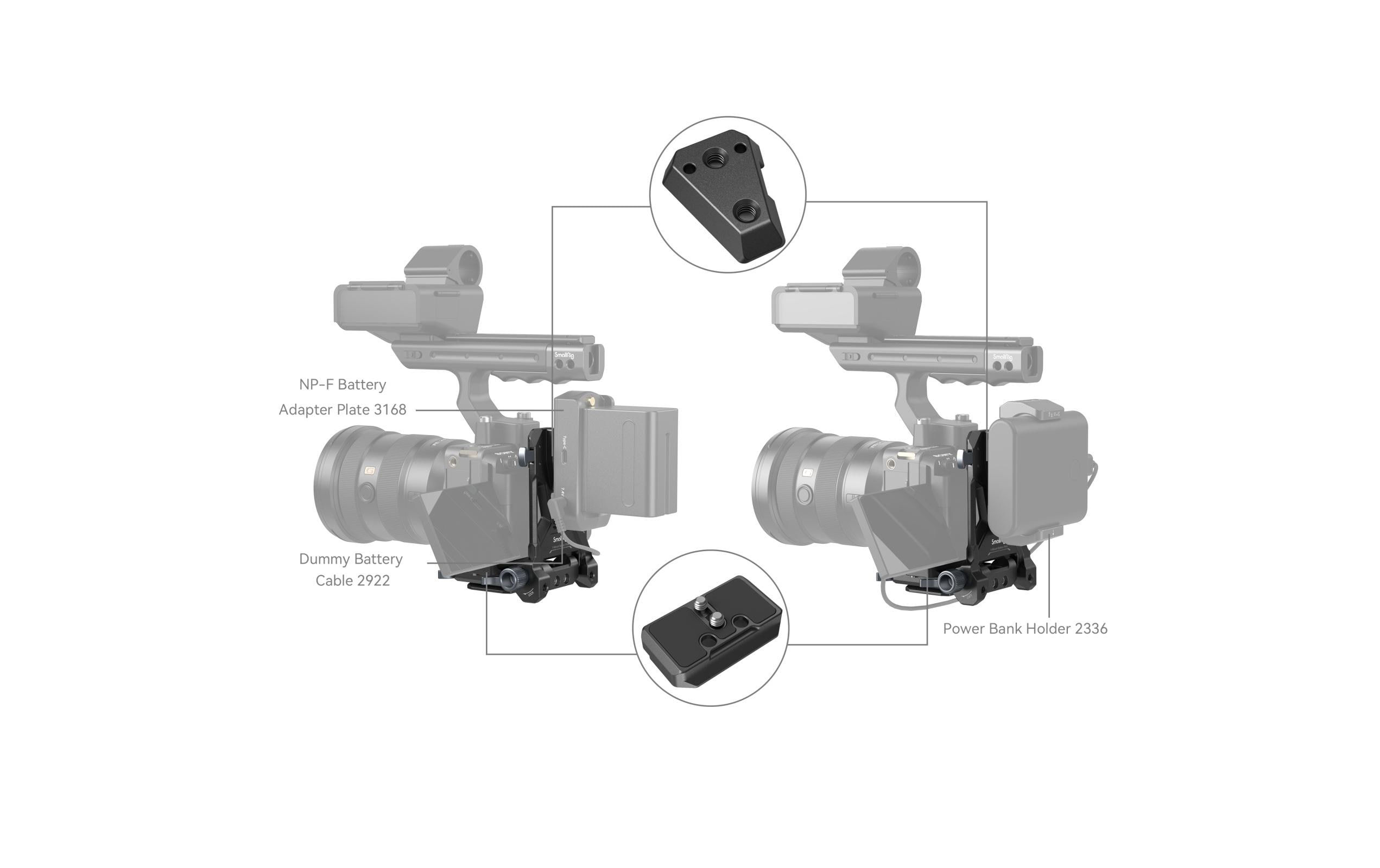 Smallrig V-Mount-Akkuplatte Compact Mounting System