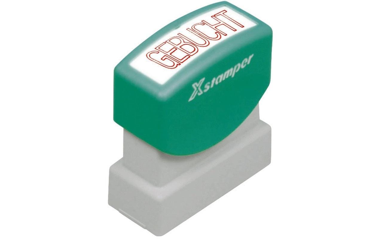 Xstamper Stempel Gebucht, Rot