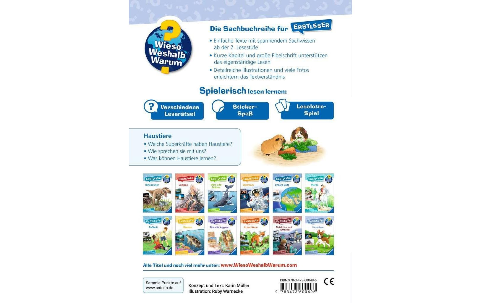 Ravensburger Kinder-Sachbuch WWW Erstleser – Haustiere