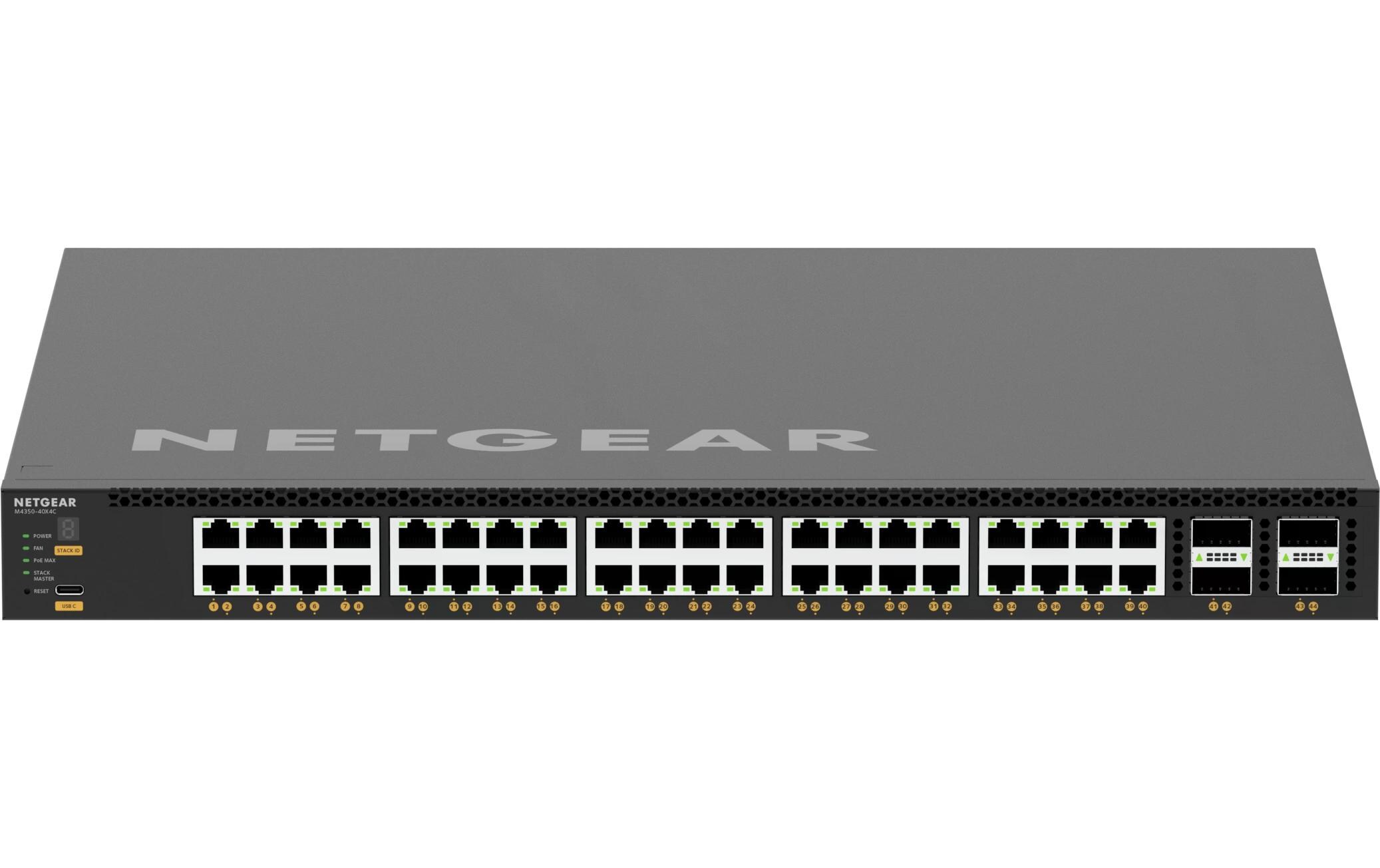 Netgear PoE++ Switch AV Line M4350-40X4C 44 Port