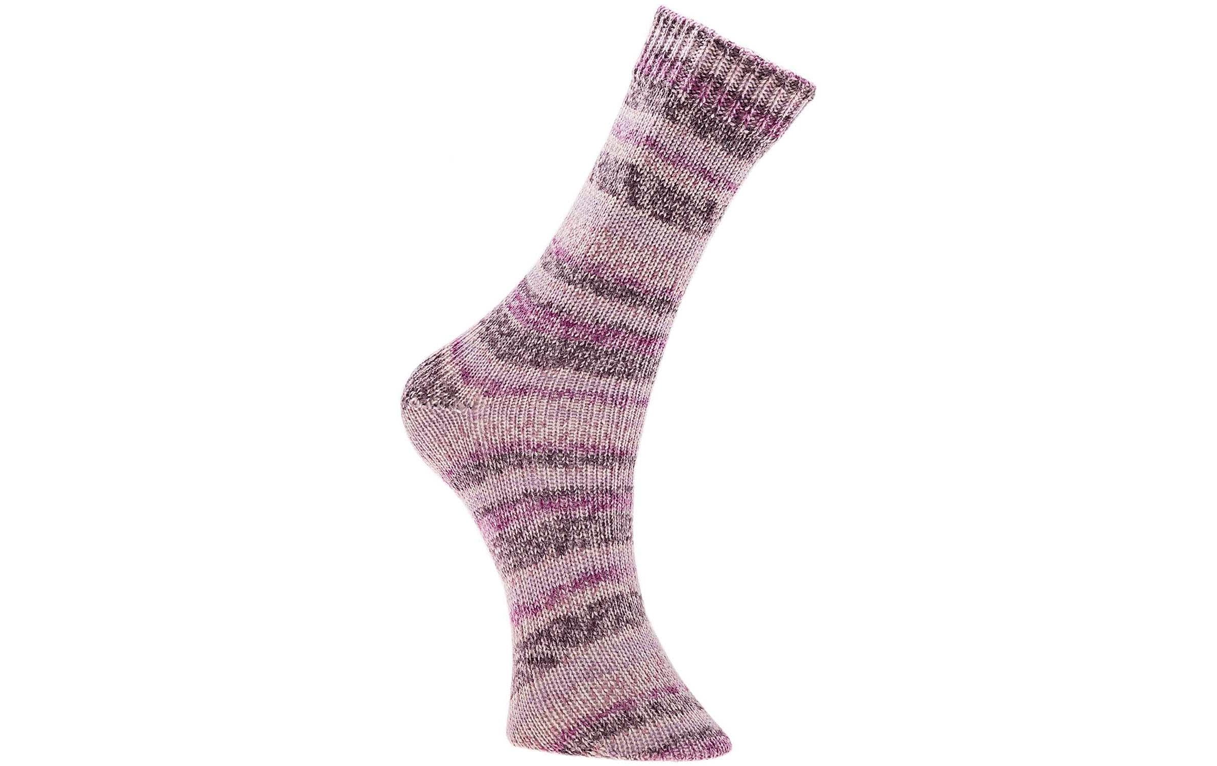 Rico Design Wolle Bamboo für Socken 4-fädig, 100 g, Beere Lila