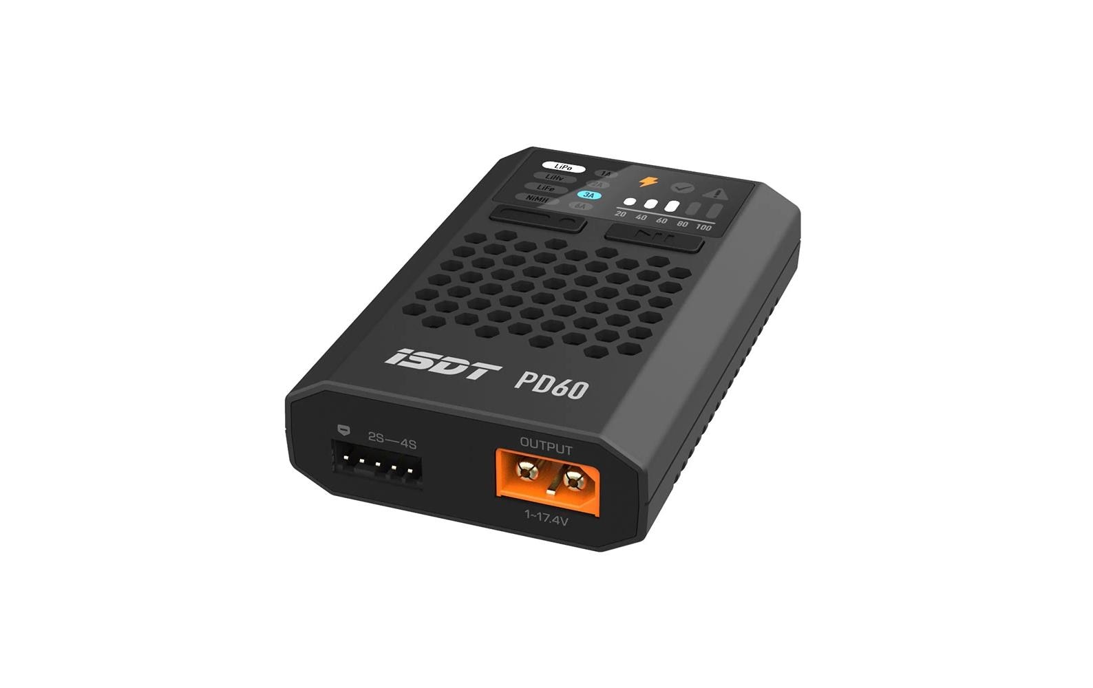 ISDT USB-Ladegerät PD60 60W 1-4S, XT60