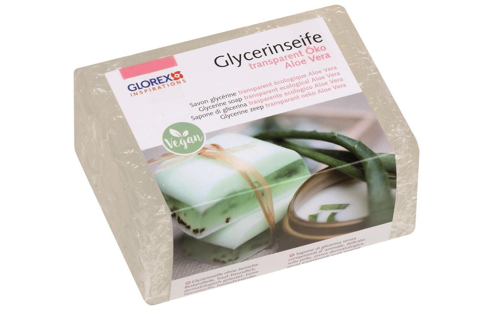 Glorex Glycerinseife Öko mit Aloe Vera 500 g, Transparent