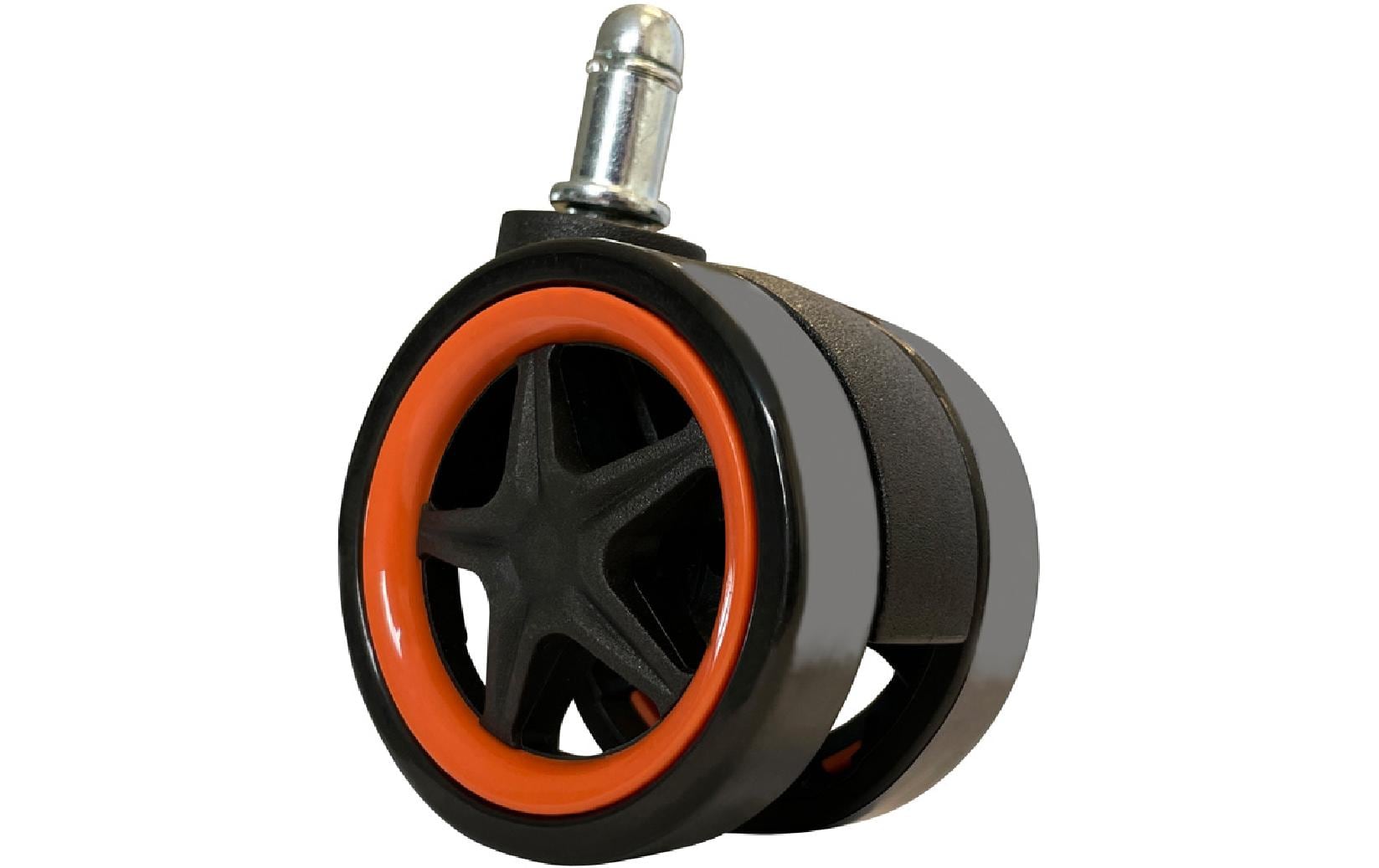 LC-Power Rollen LC-CASTERS-DRIFT 5er Set Orange