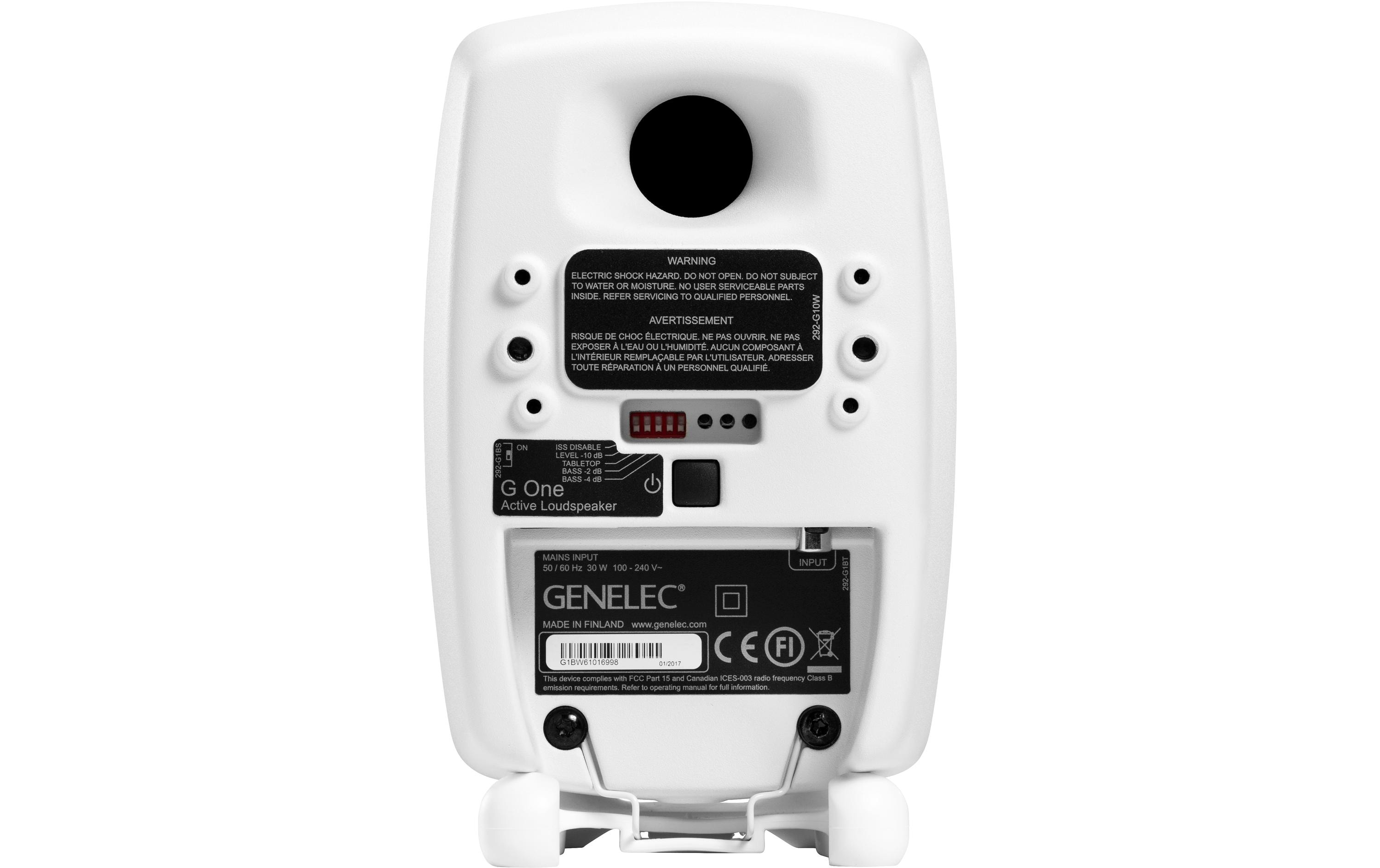 Genelec Regallautsprecher G One – 25 Watt, Weiss