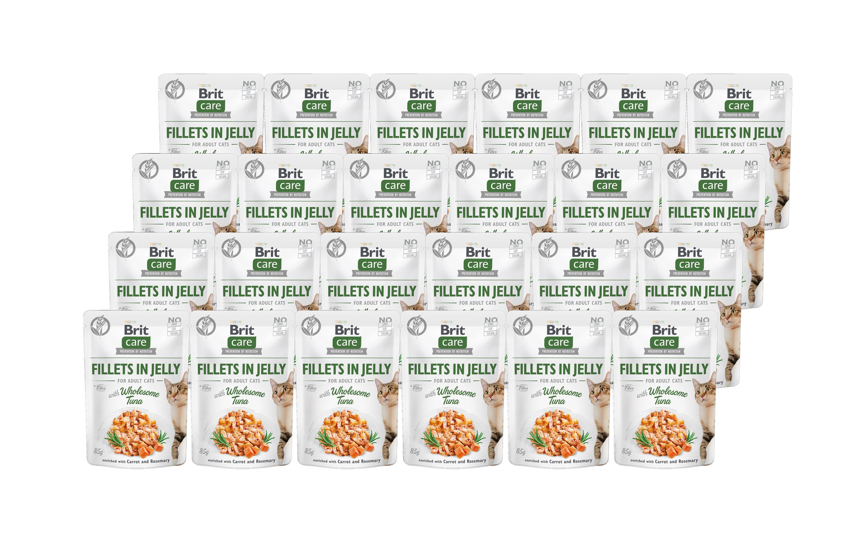 Brit Nassfutter Care Fillets Gelée Thunfisch, 24 x 85 g