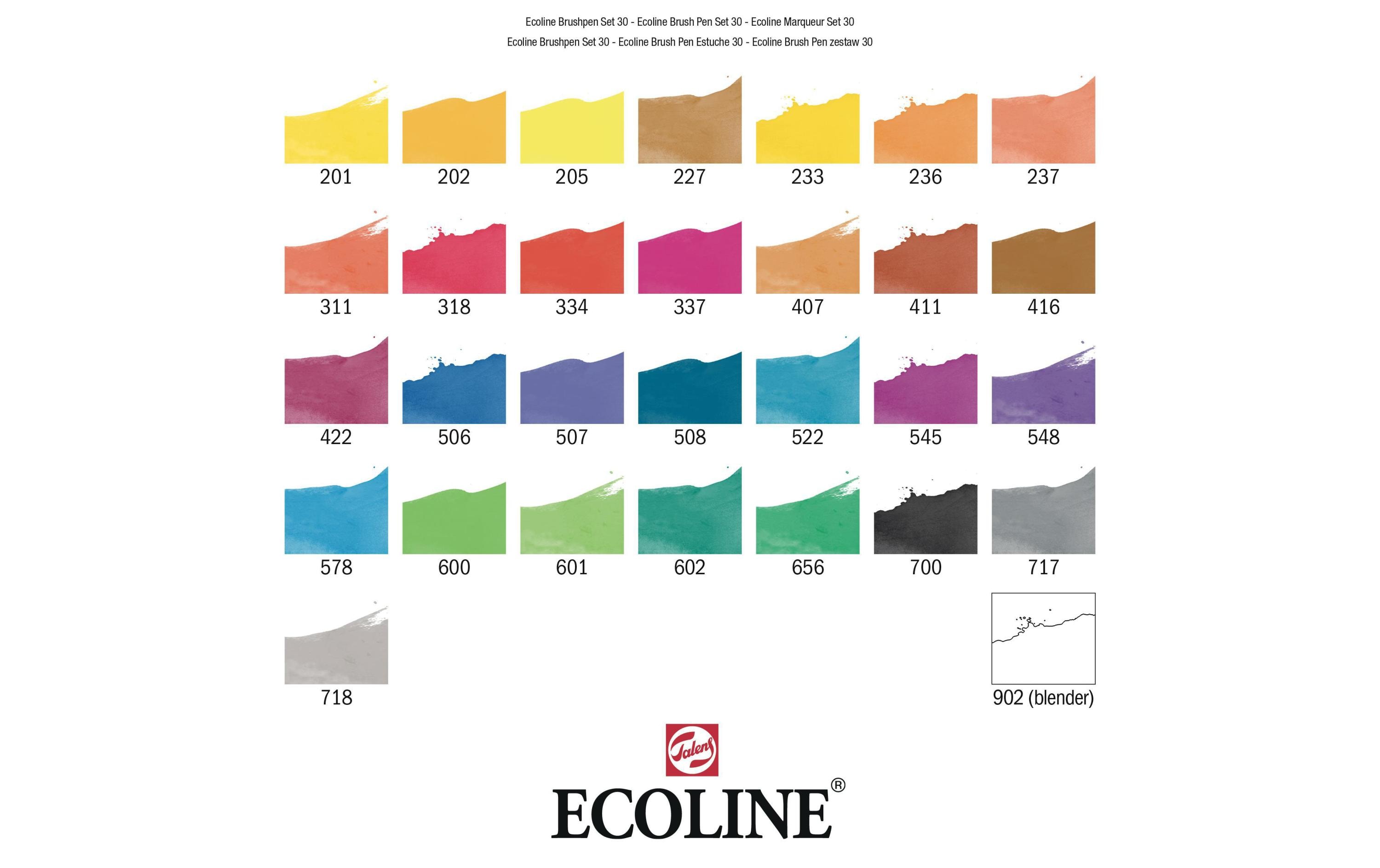 Talens Brushpen Ecoline Basic 30er Set