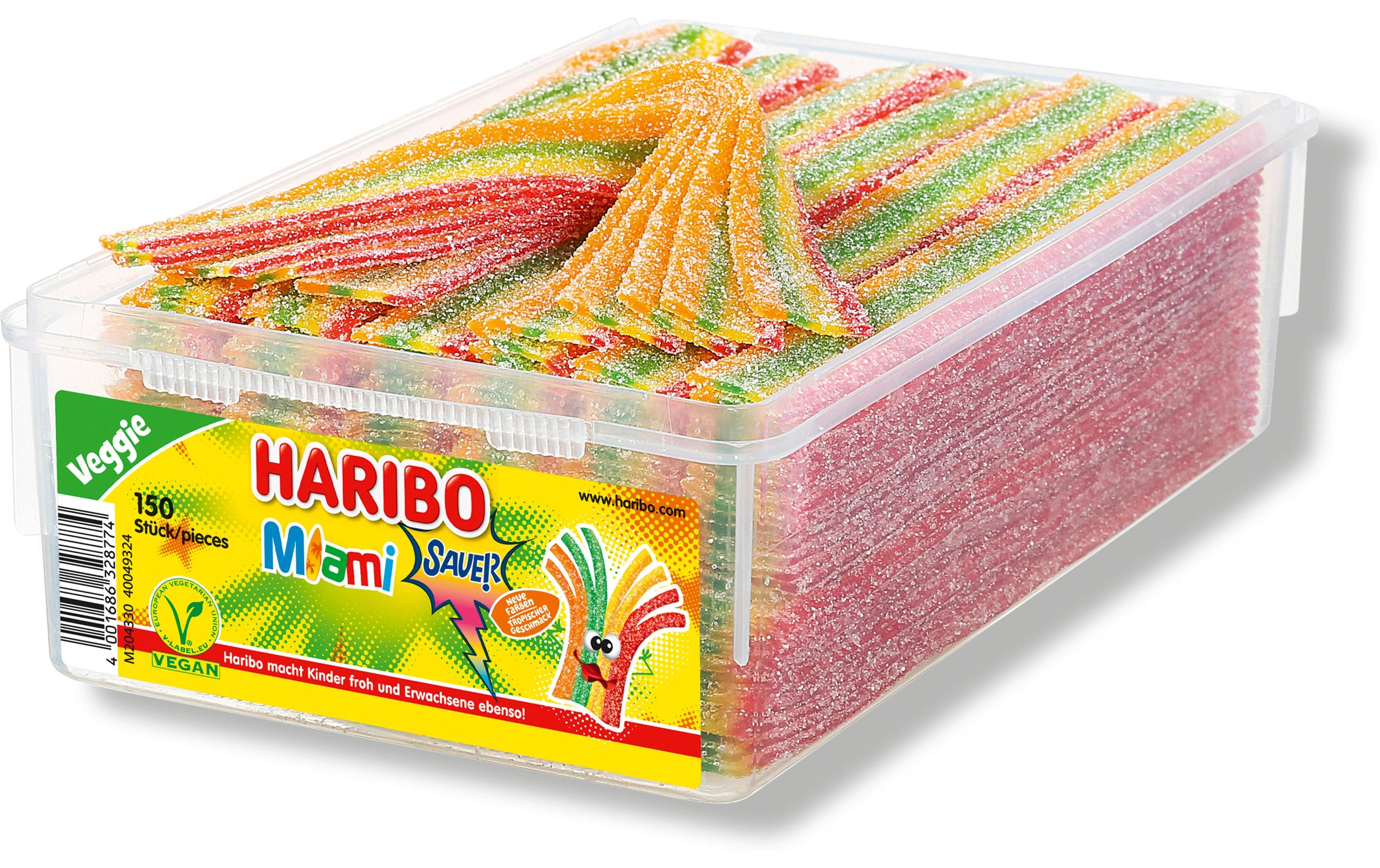 Haribo Gummibonbons Miami sauer vegan 150 Stück