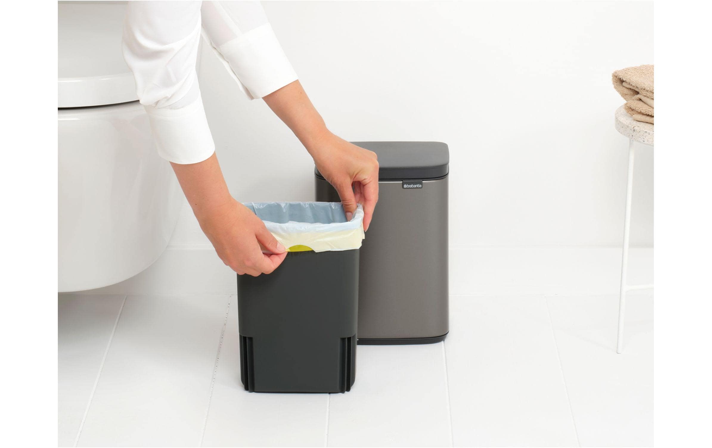 Brabantia Kosmetikeimer Bo Waste Bin 4 l, Platin