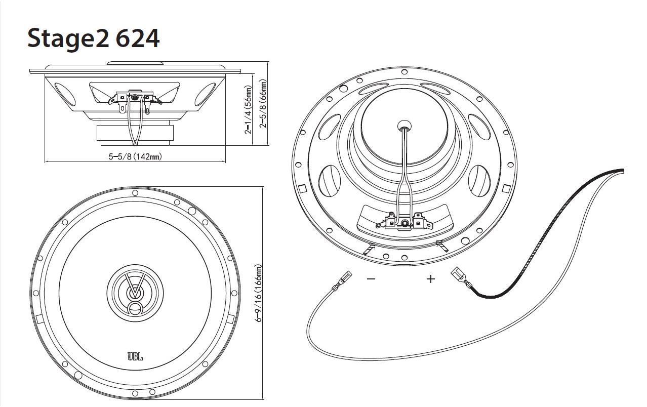 JBL Car 2-Weg Lautsprecher Stage2 624