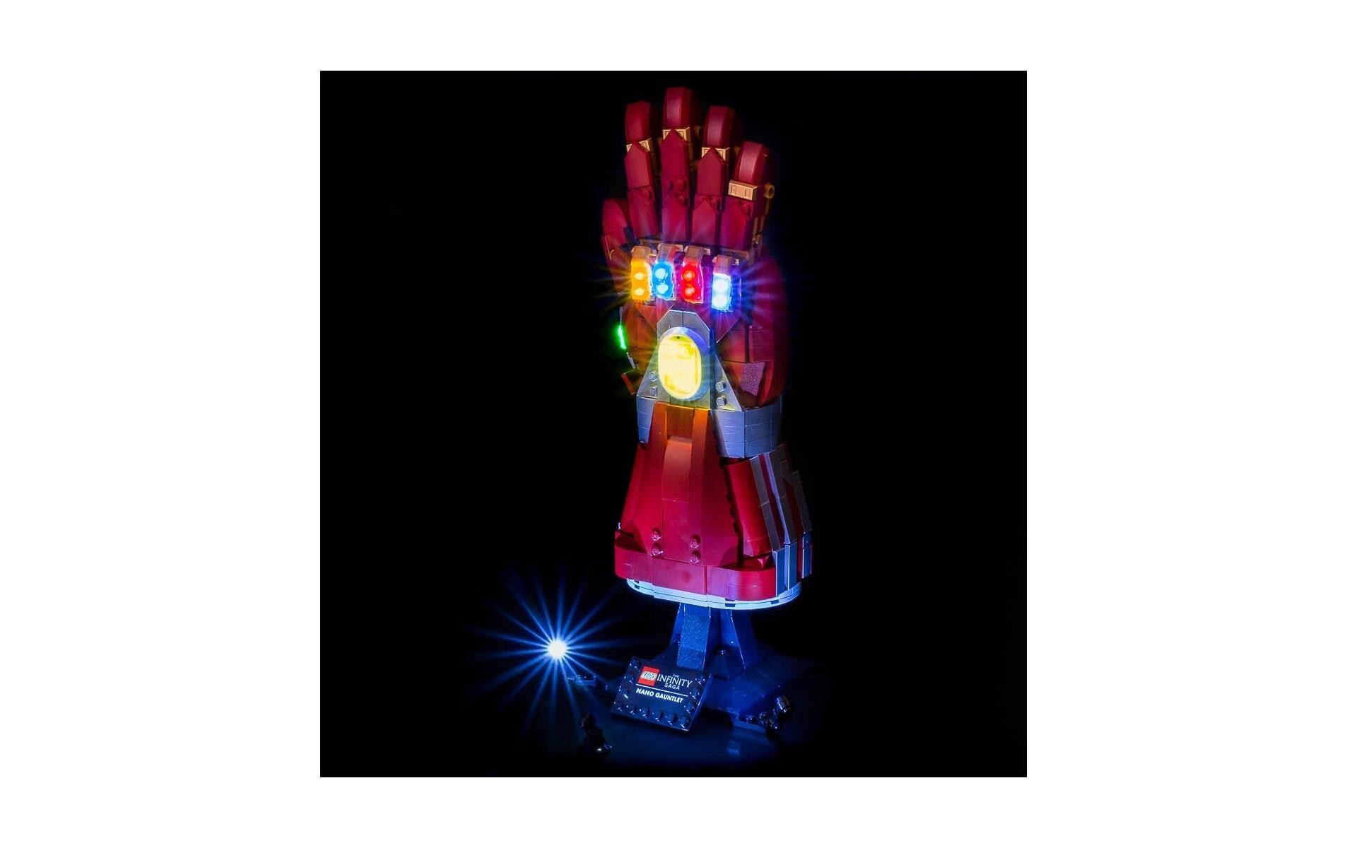 Light My Bricks LED-Licht-Set für LEGO® Iron Mans Nano Handschuh 76223