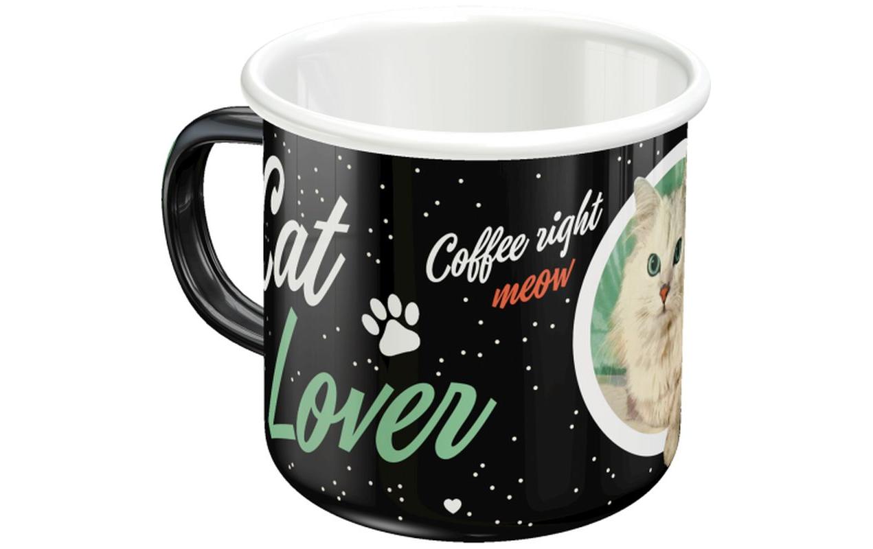 Nostalgic Art Universaltasse Cat Lover 360 ml, 1 Stück, Schwarz