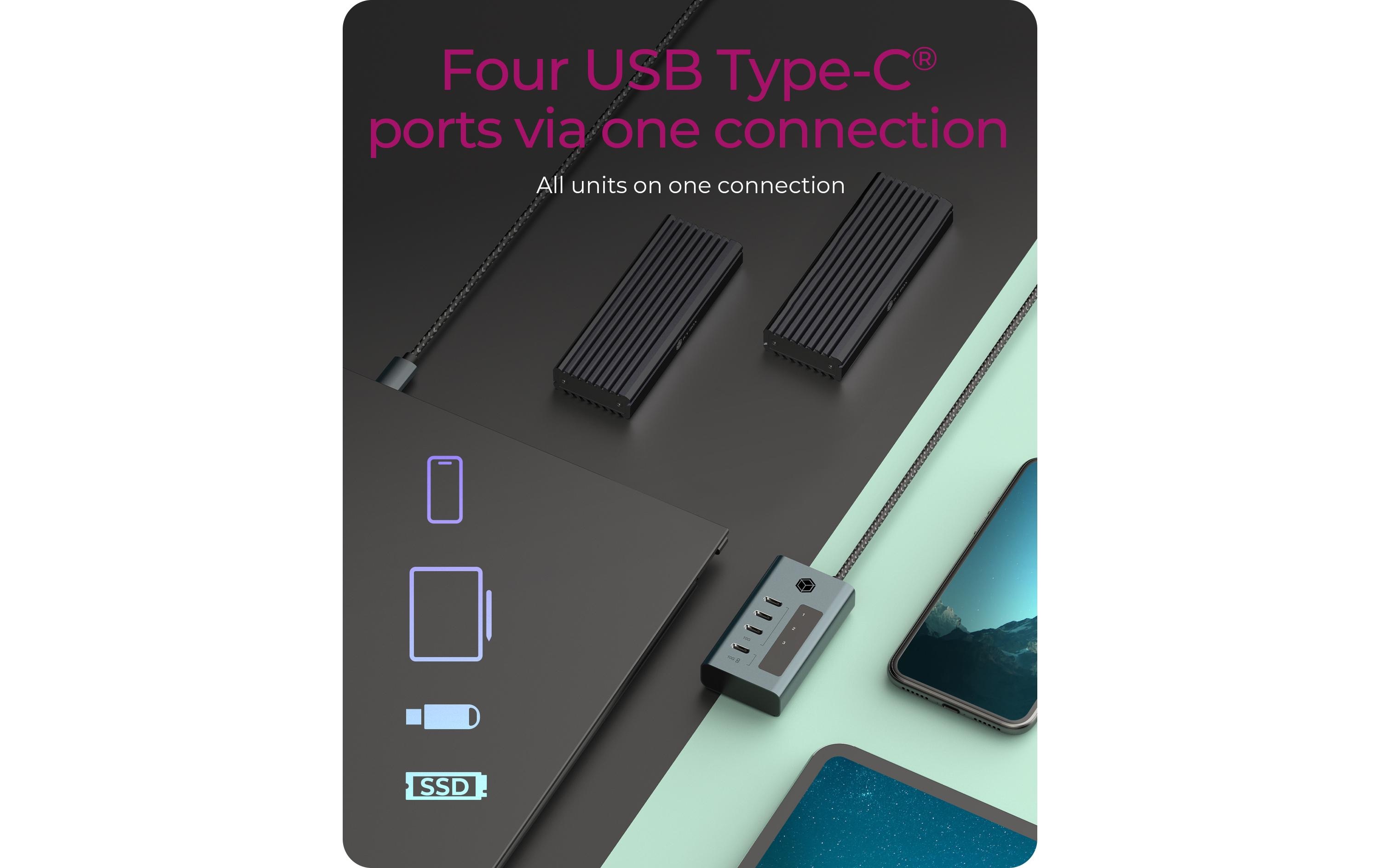 ICY BOX USB-Hub 4-Port Hub IB-HUB1454-C31