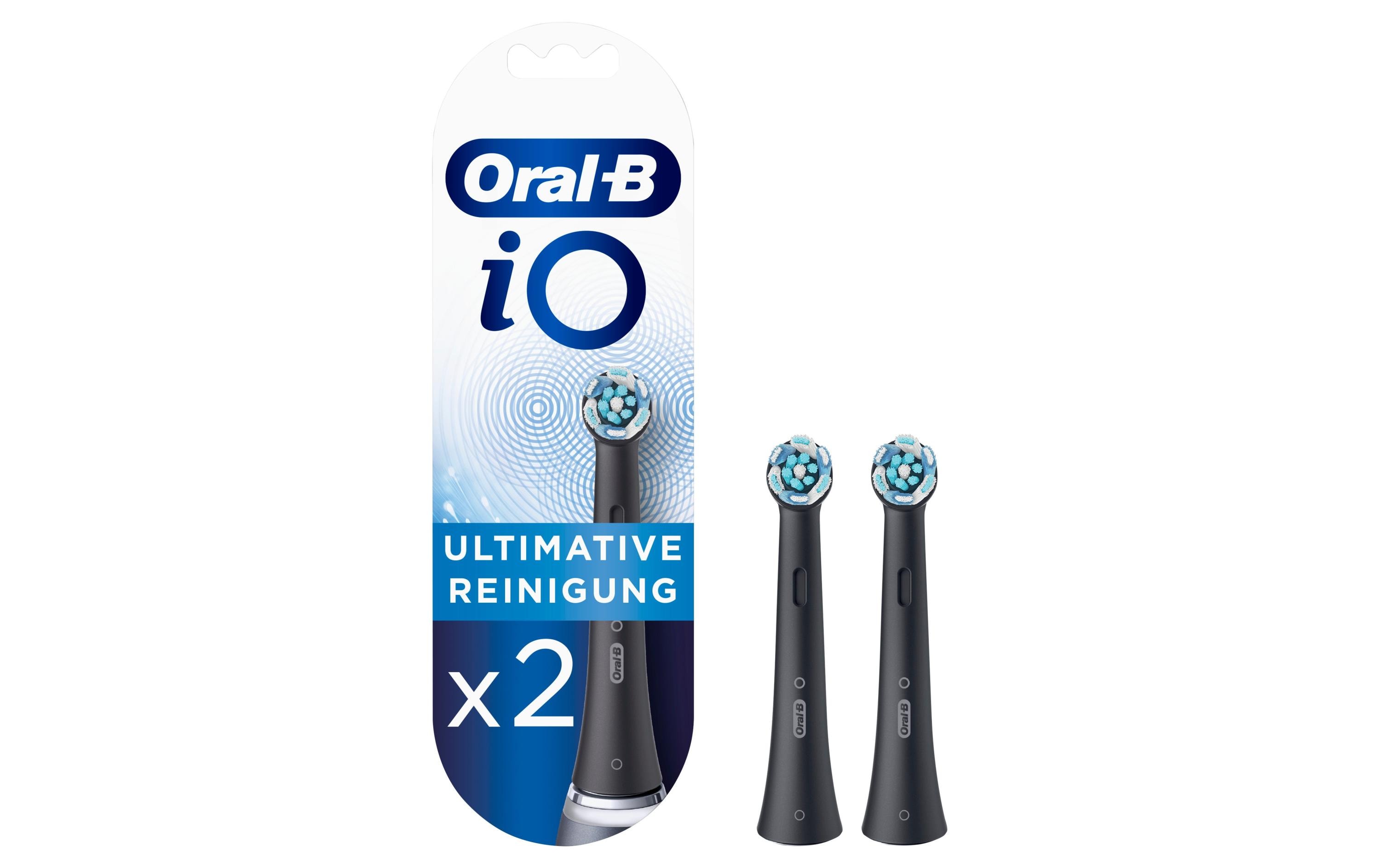 Oral-B Zahnbürstenkopf iO Ultimative Reinigung Schwarz, 2 Stück