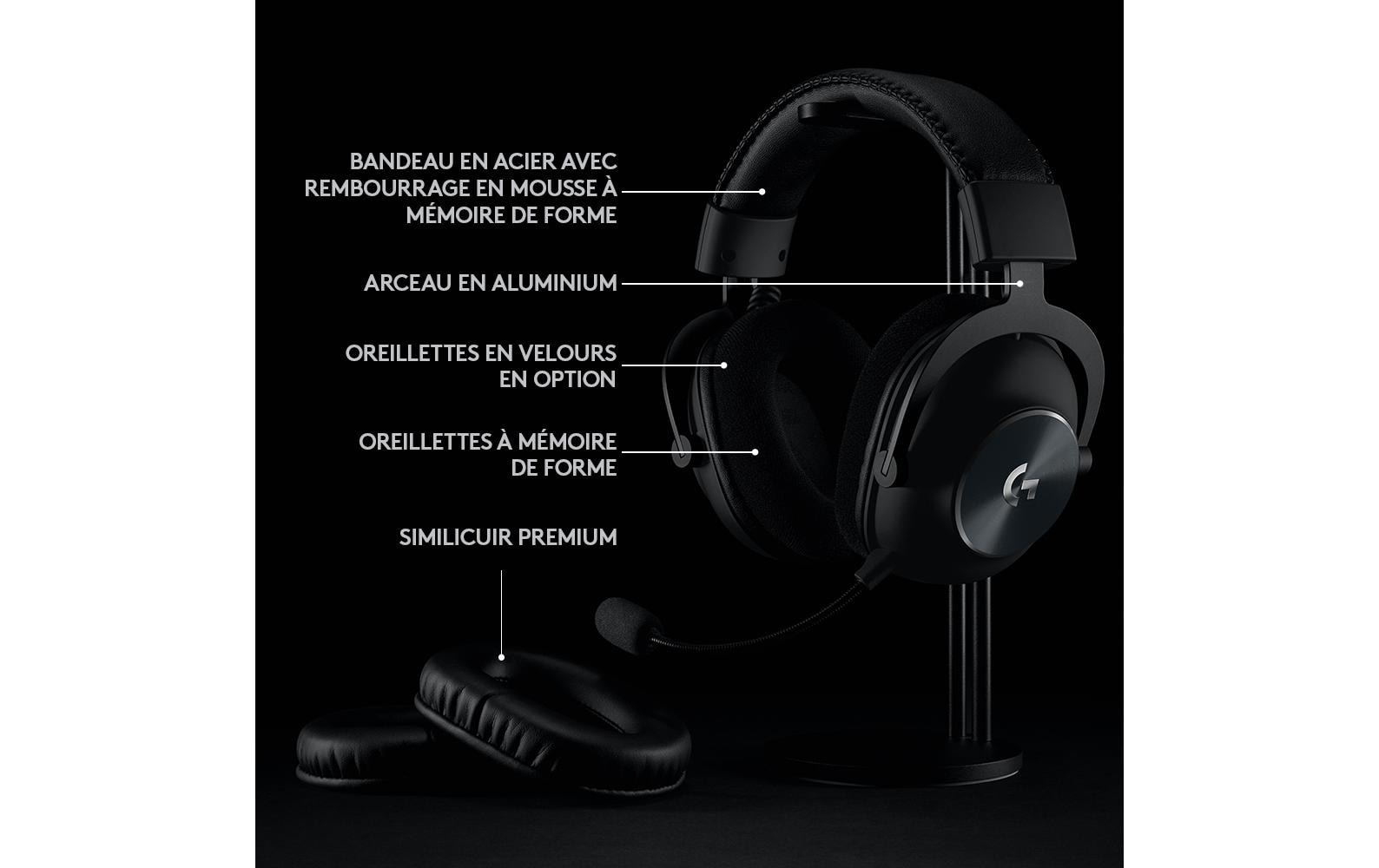 Logitech Headset G Pro X Wireless Lightspeed Gaming Schwarz