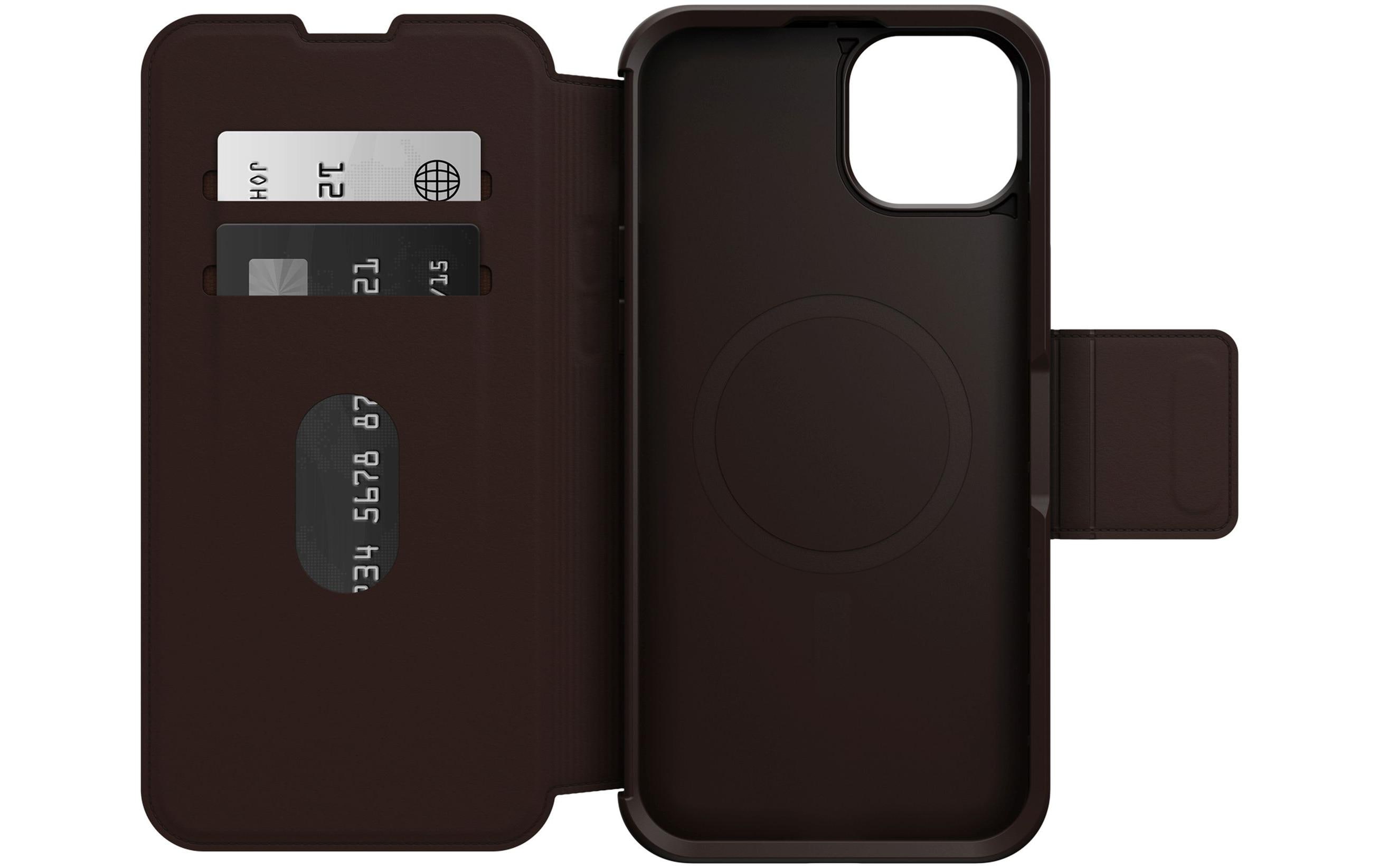 Otterbox Book Cover Strada iPhone 15 Plus Braun