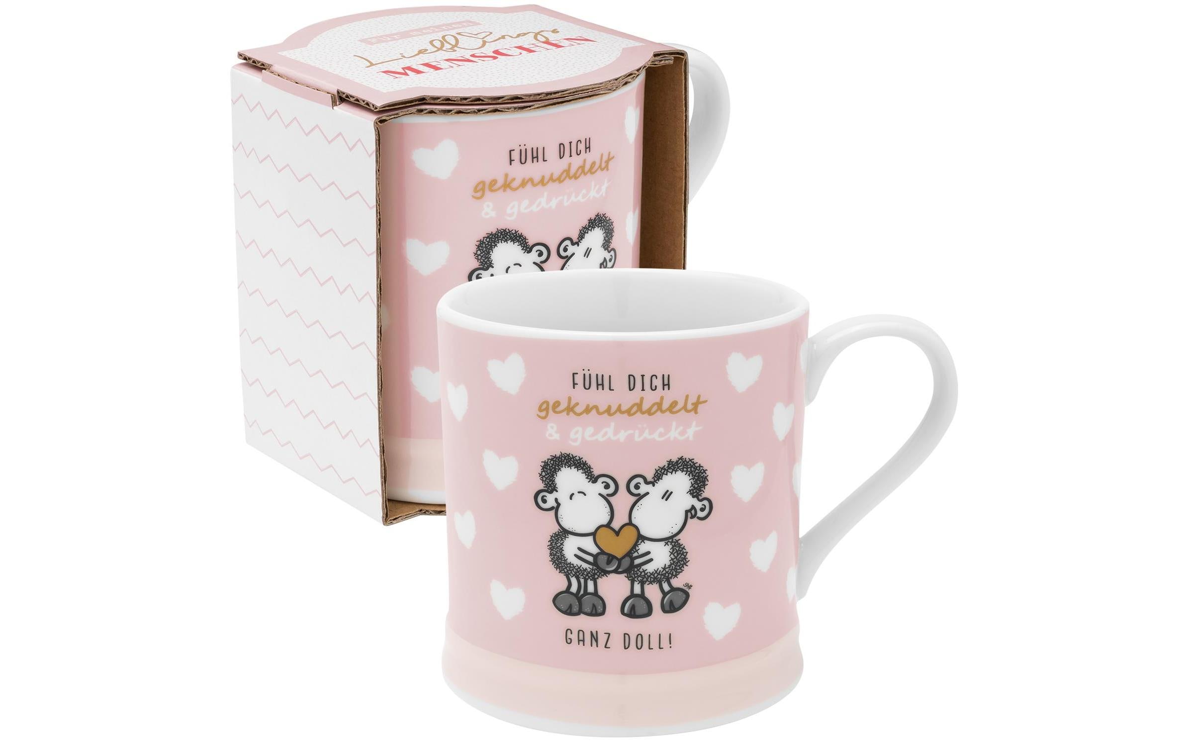 Sheepworld Universaltasse Fühl dich 400 ml, 1 Stück, Rosa