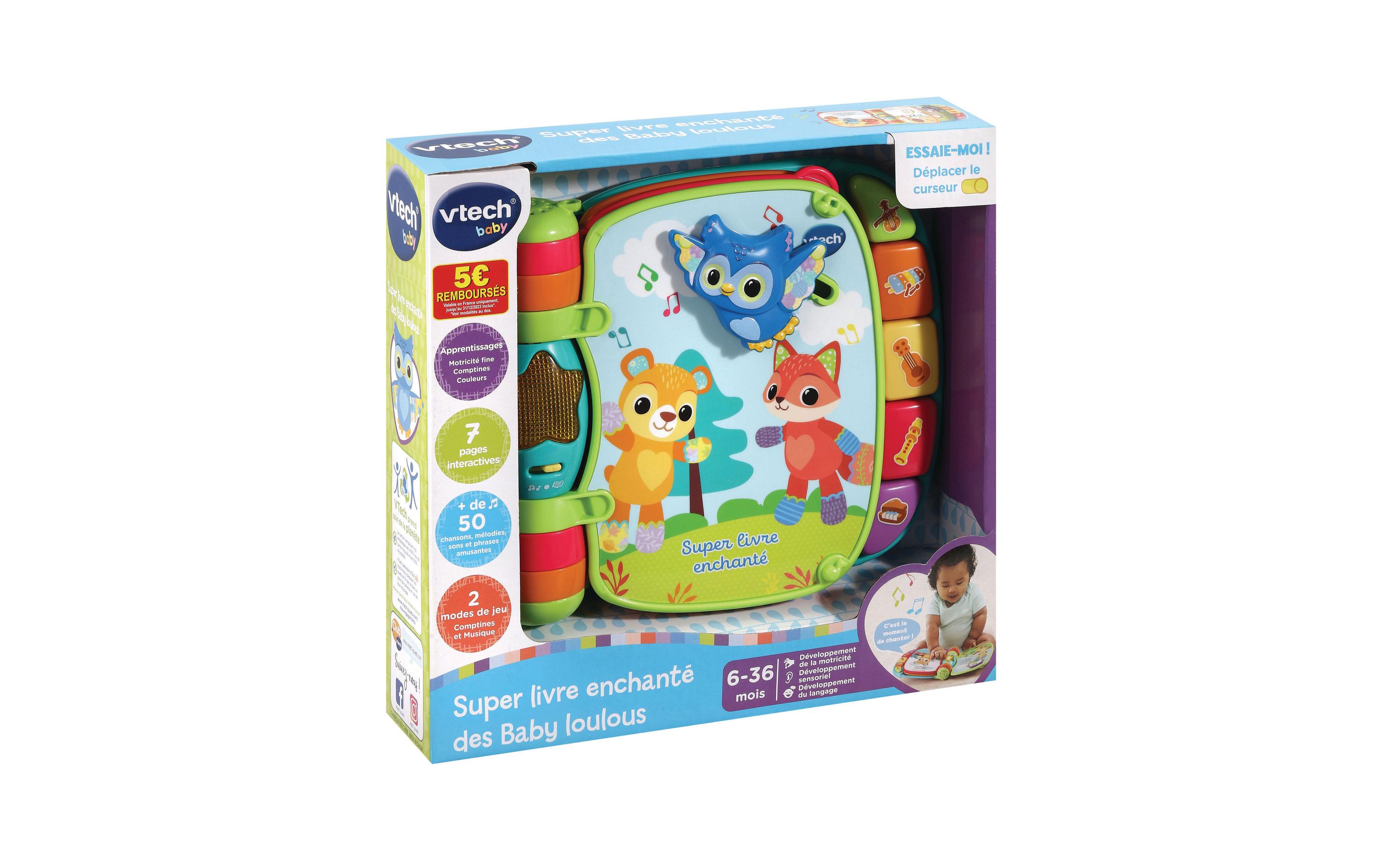 Vtech Musikspielzeug Livre enchanté des Baby loulous bleu -FR-