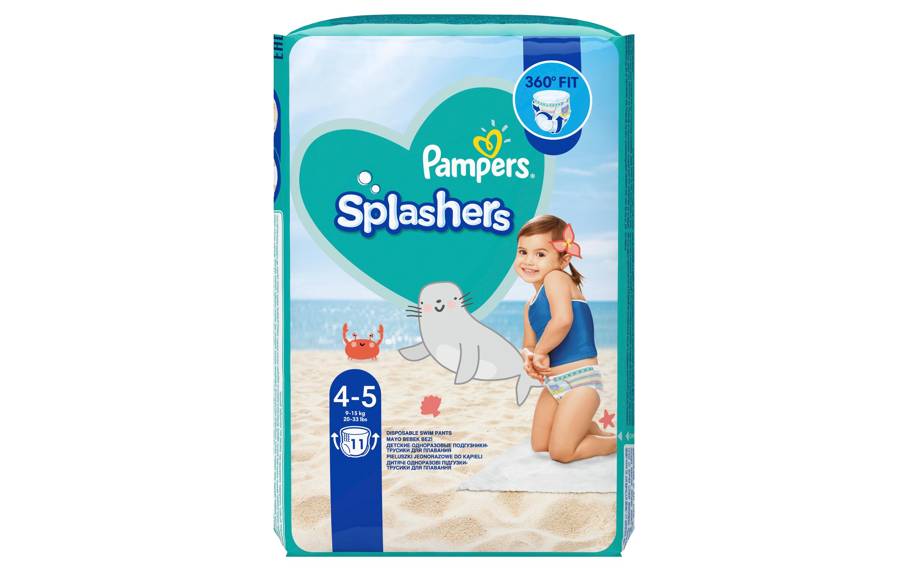 Pampers Windeln Splashers Tragepack Grösse 4-5