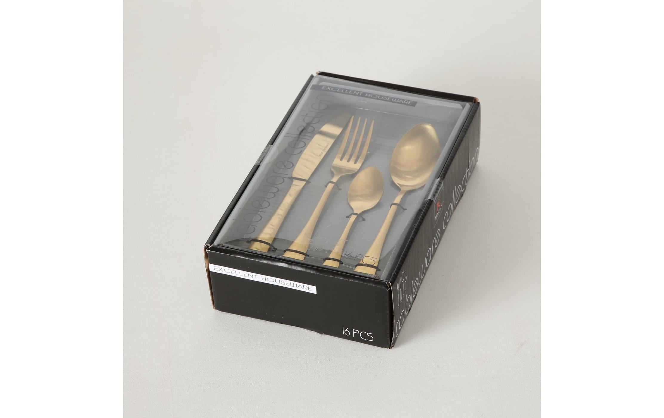 Boltze Besteck-Set Landlord 16-teilig, Gold