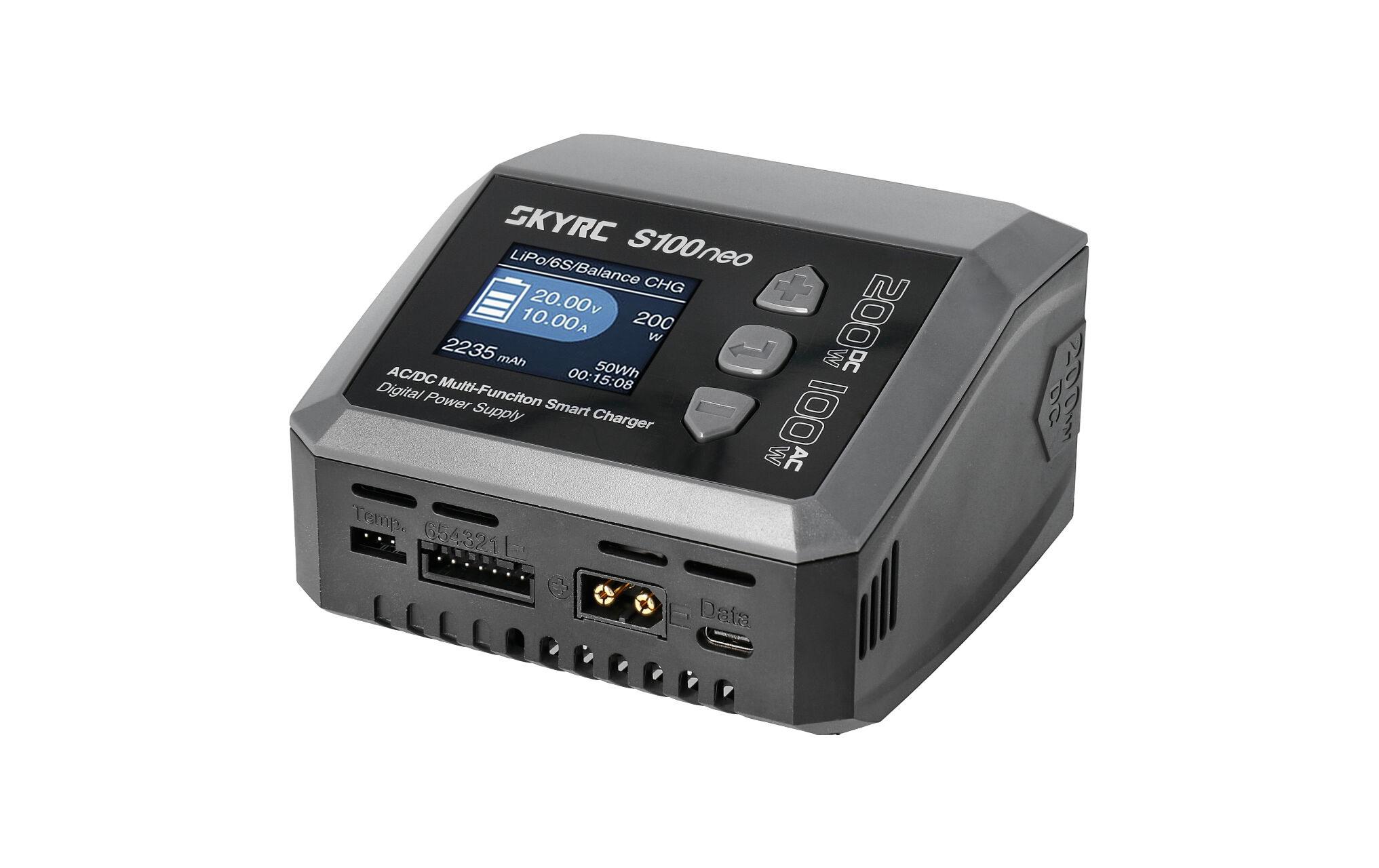 SKYRC Ladegerät S100 Neo 100W AC / 200W DC, 1-6S