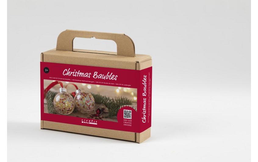 Creativ Company Bastelset Weihnachtskugeln Pailletten