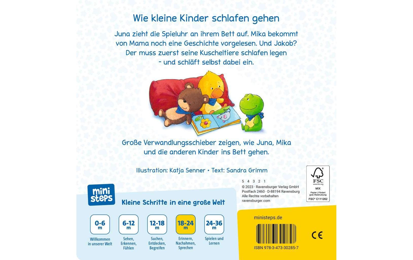 Ravensburger Bilderbuch ministeps: Lesen, kuscheln, Augen zu