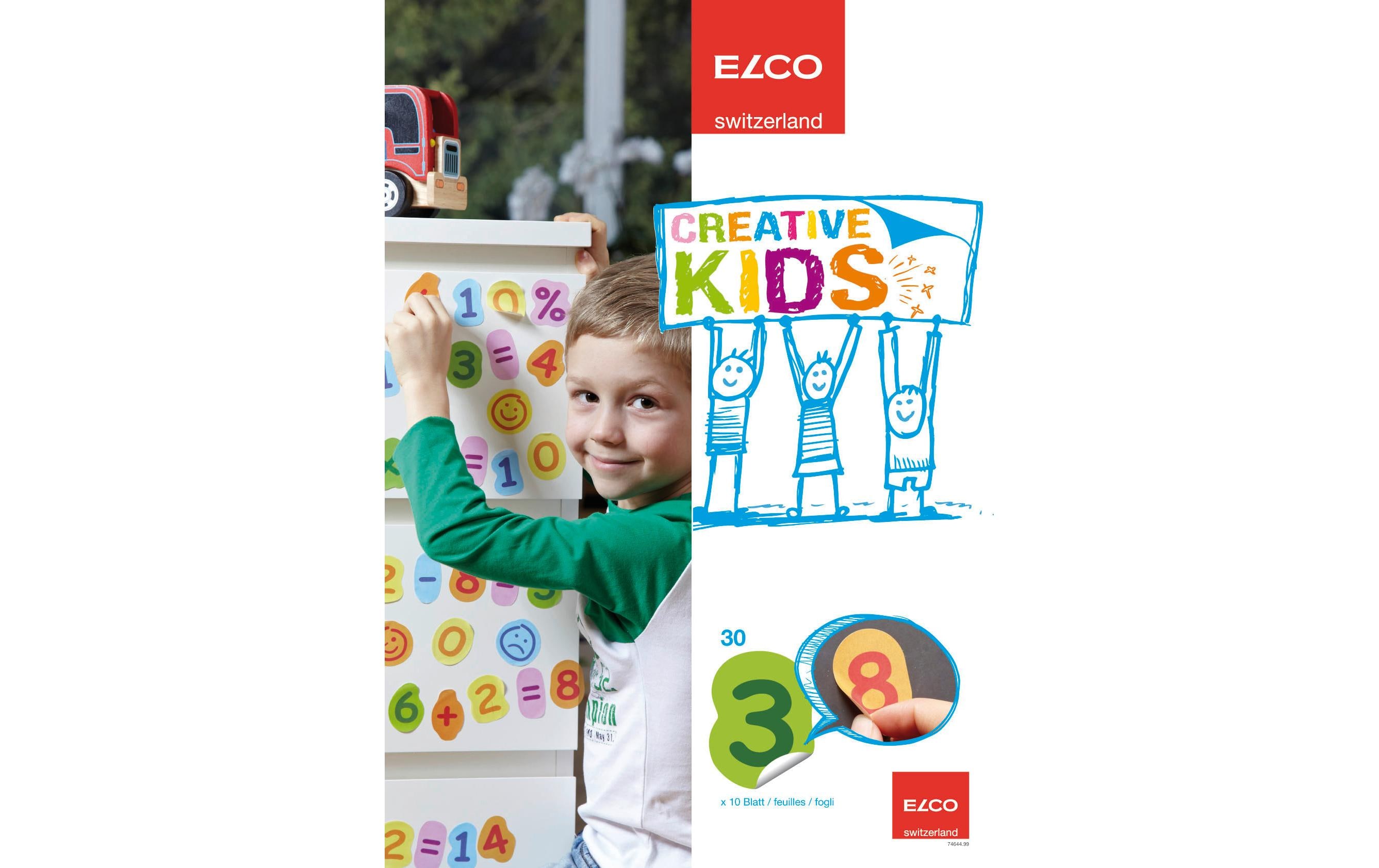 ELCO Motivsticker Creative Kids Zahlen, 10 Blatt