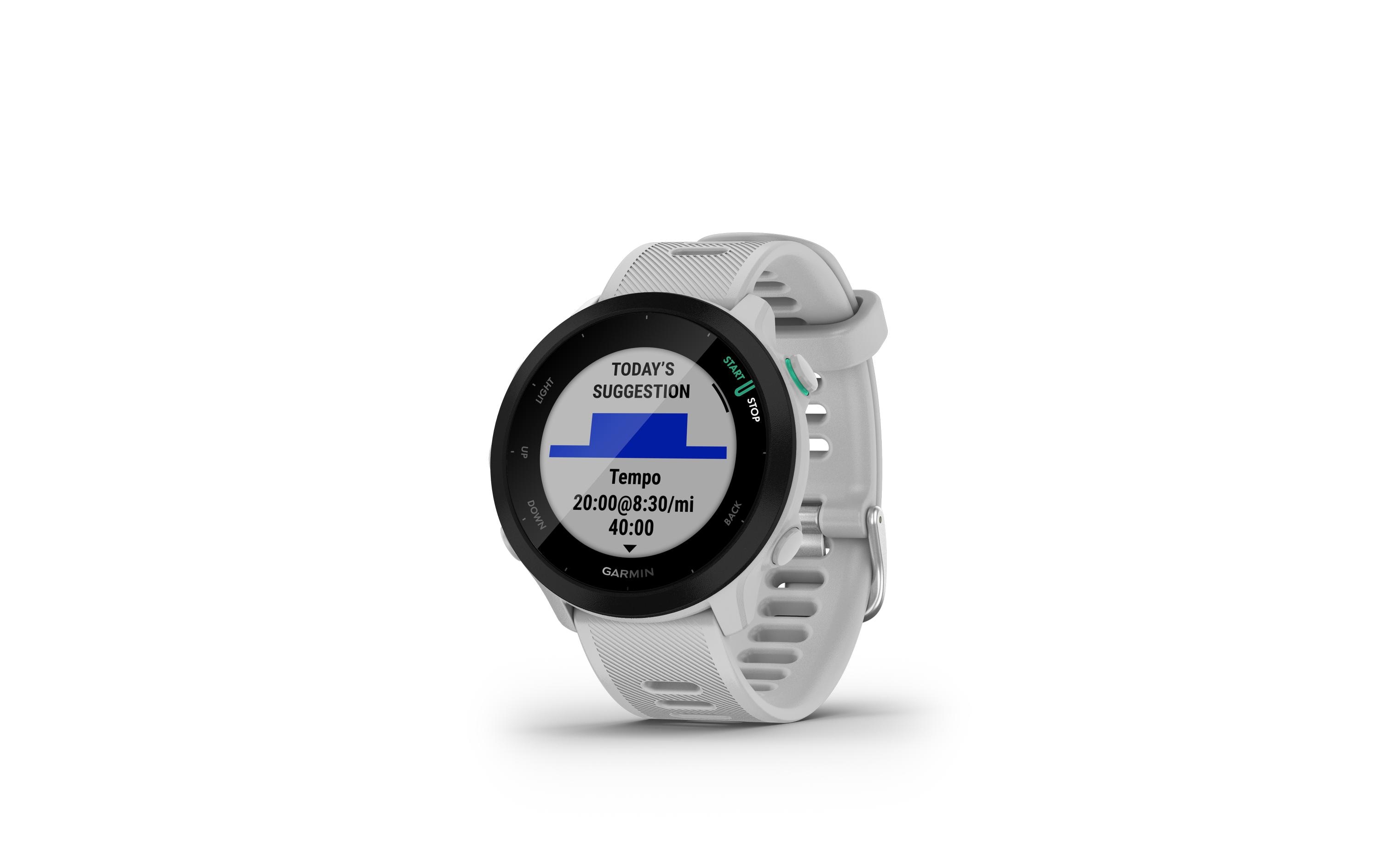 GARMIN Sportuhr Forerunner 55 Weiss/Schwarz