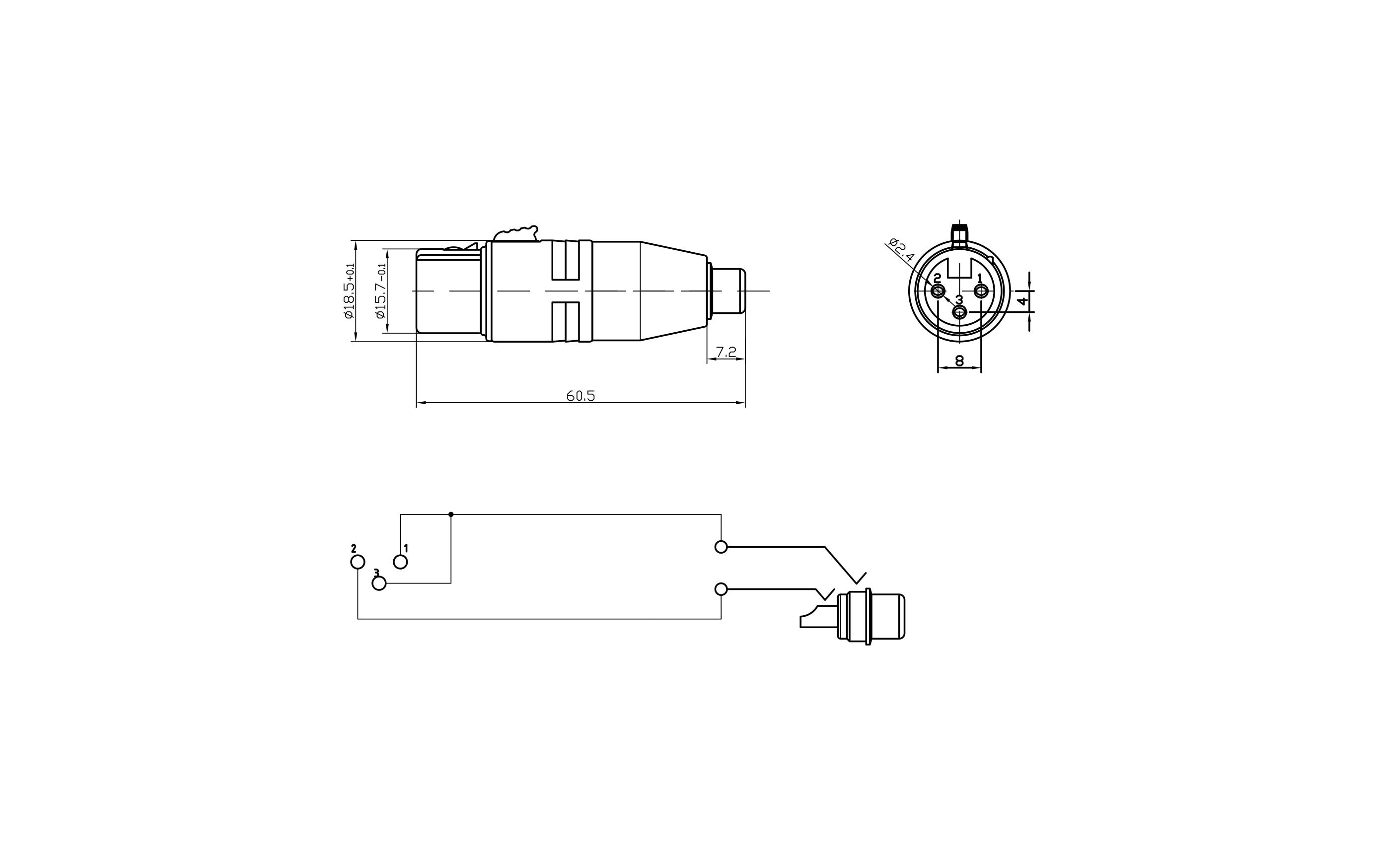 Bemero Audio-Adapter BA1201 XLR 3 Pole female - Cinch