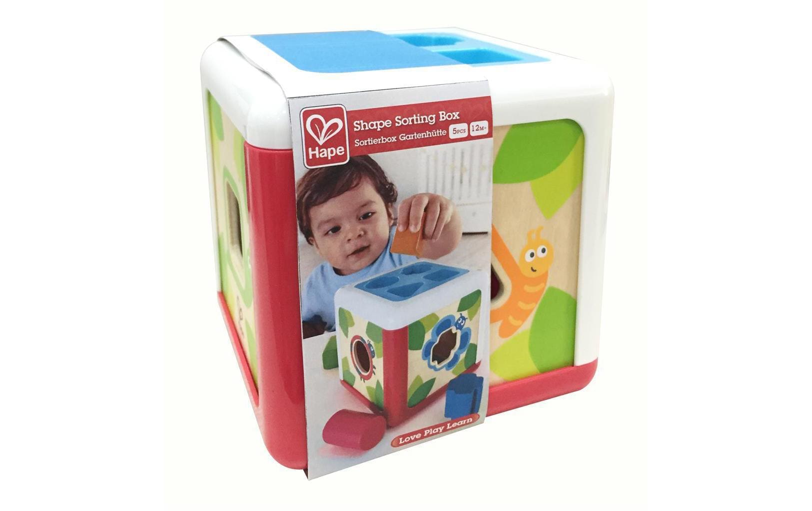 Hape Sortierspiel Sortierbox Gartenhütte