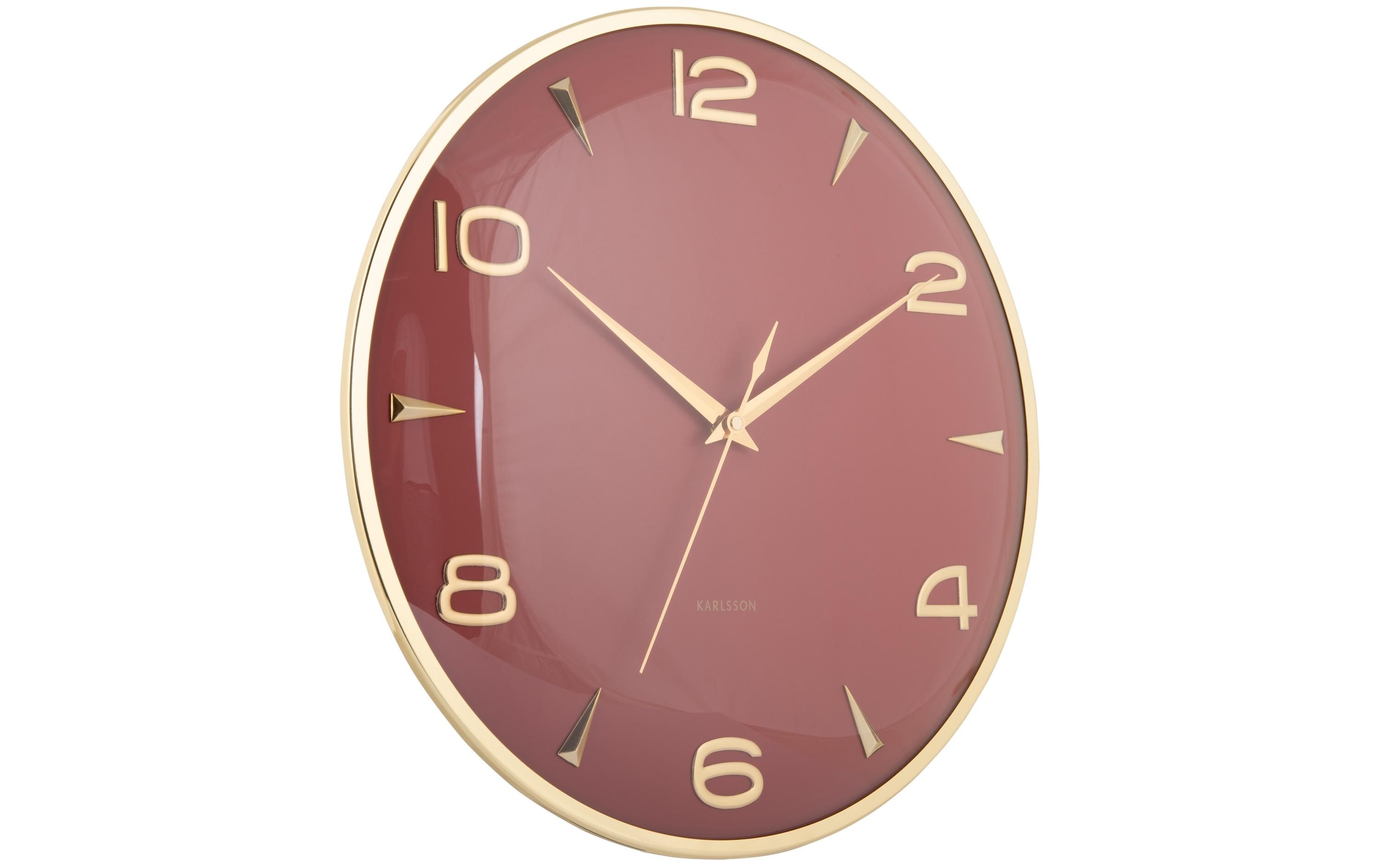 KARLSSON Wanduhr Sienna Glow Red ochre