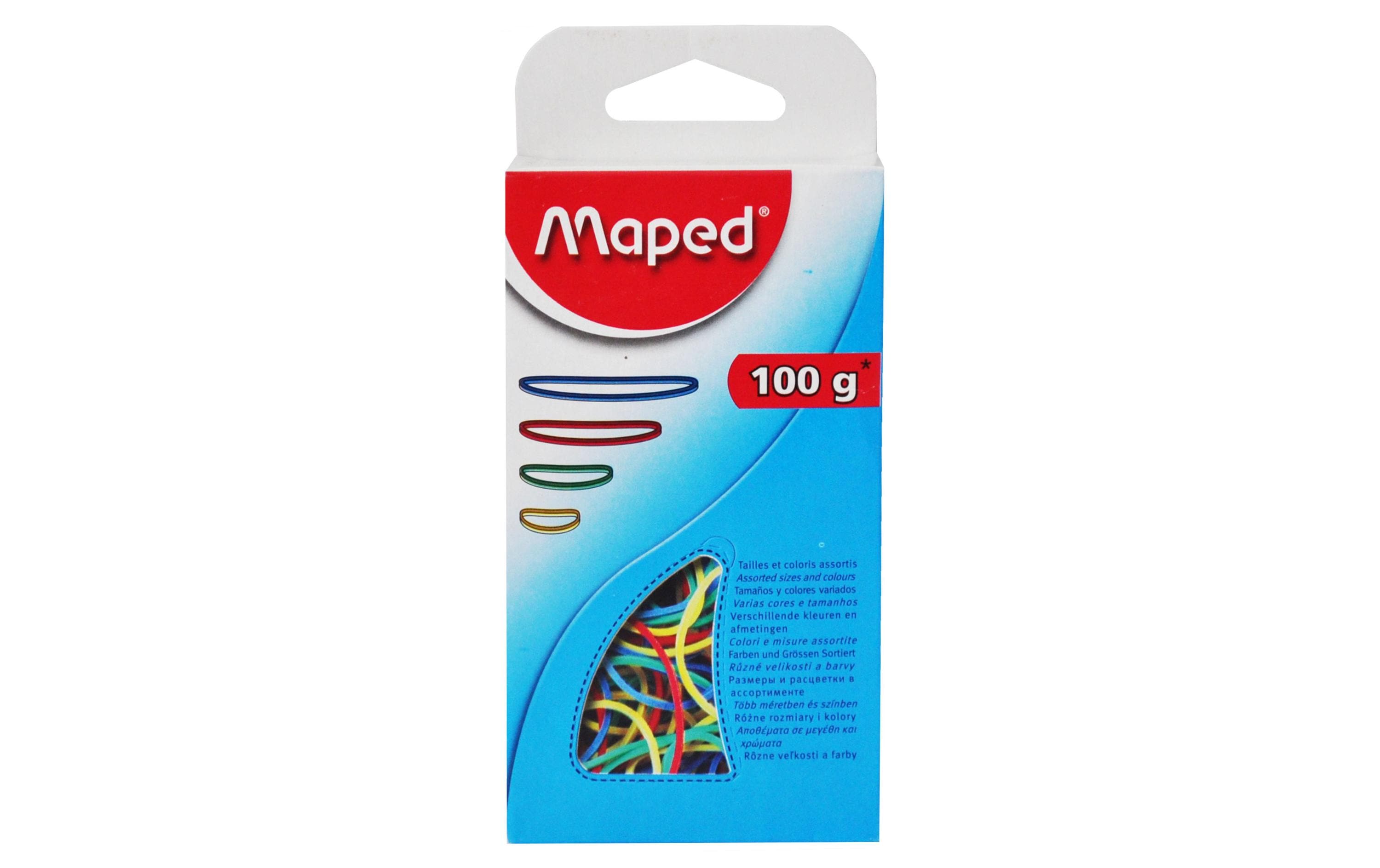 maped Gummiband Ringe à 100 g farbig