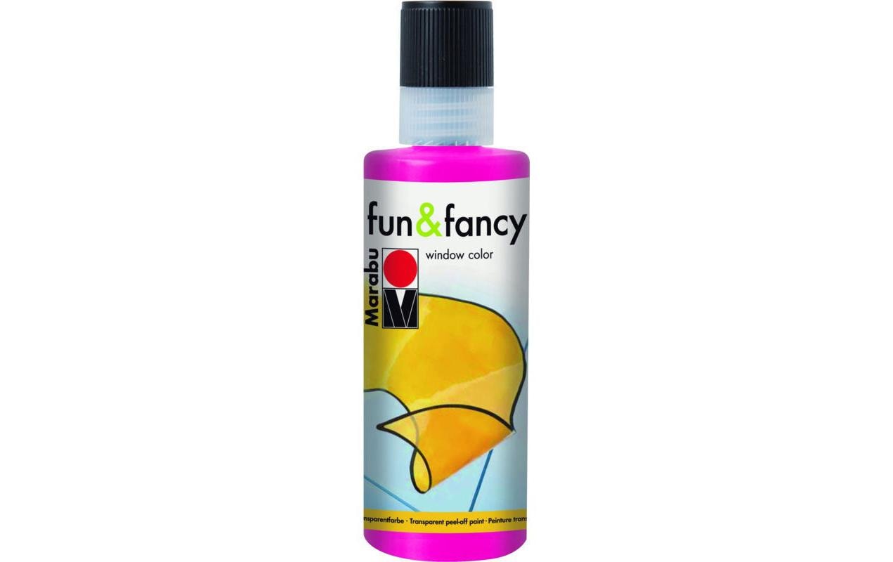 Marabu Fensterfarbe Fun & Fancy 80 ml, Fuchsia