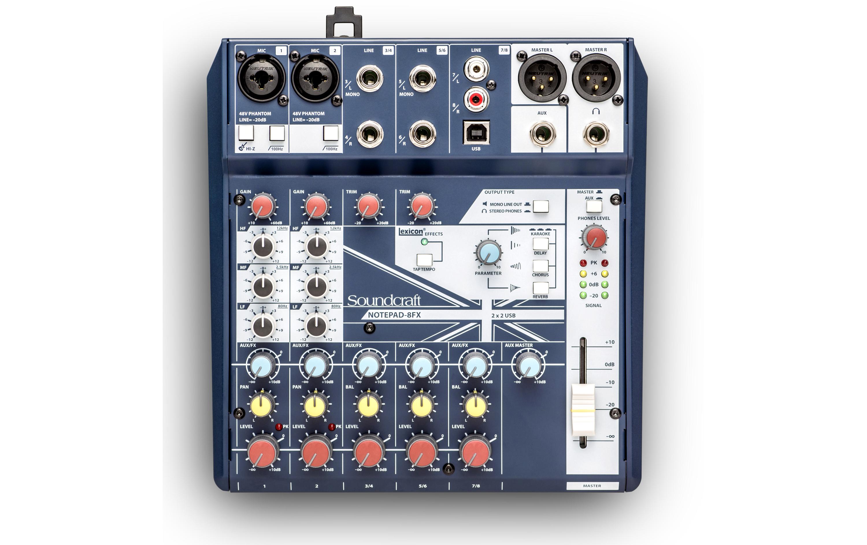 Soundcraft Mischpult Notepad-8FX