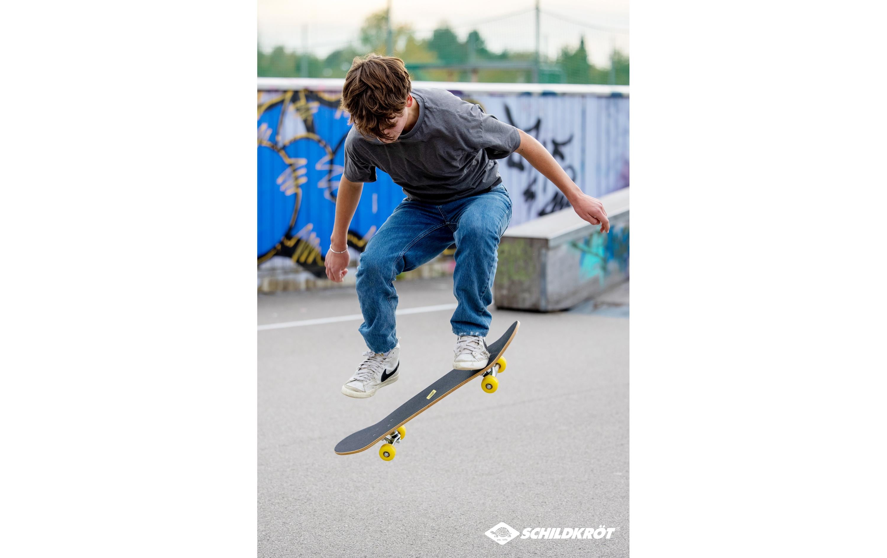 Schildkröt Funsports Skateboard Kicker 31, Green Dog