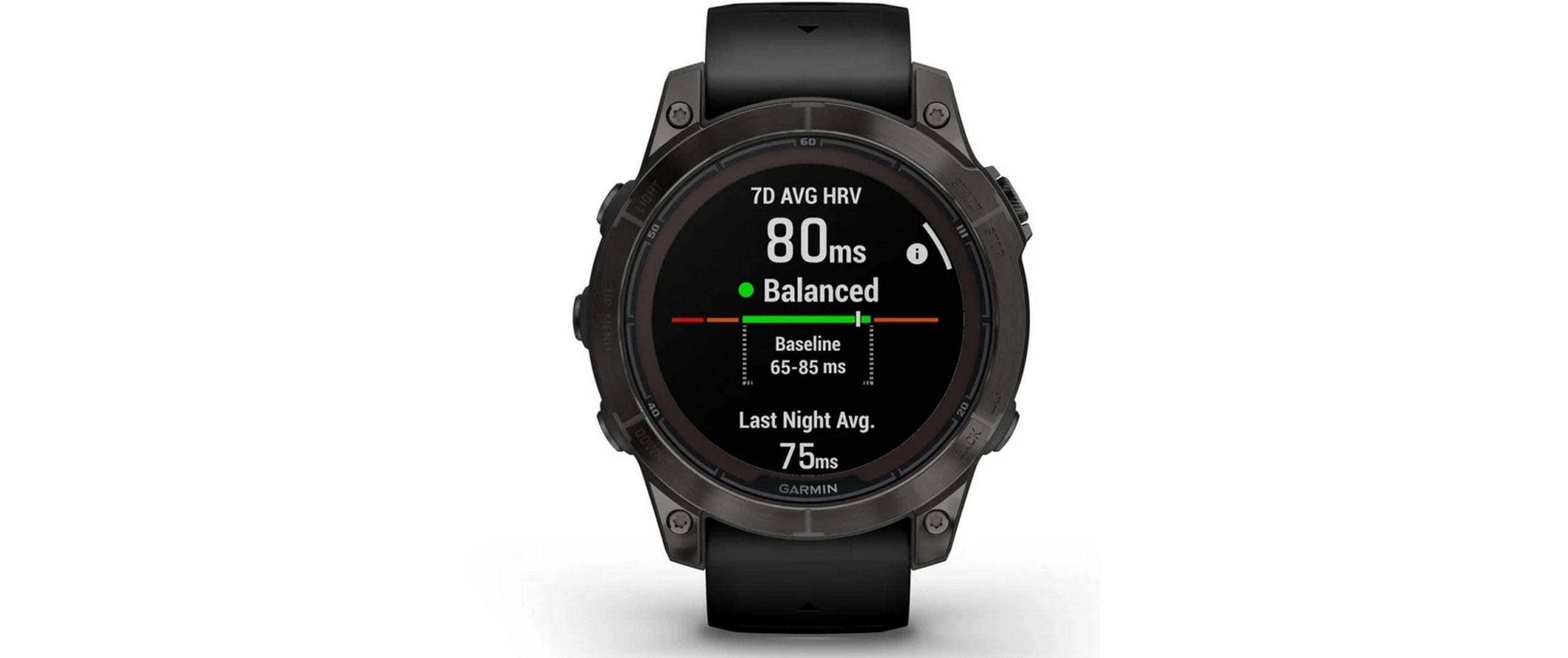 GARMIN Sportuhr Fenix 7 Pro Sapphire Solar Edition Anthrazit