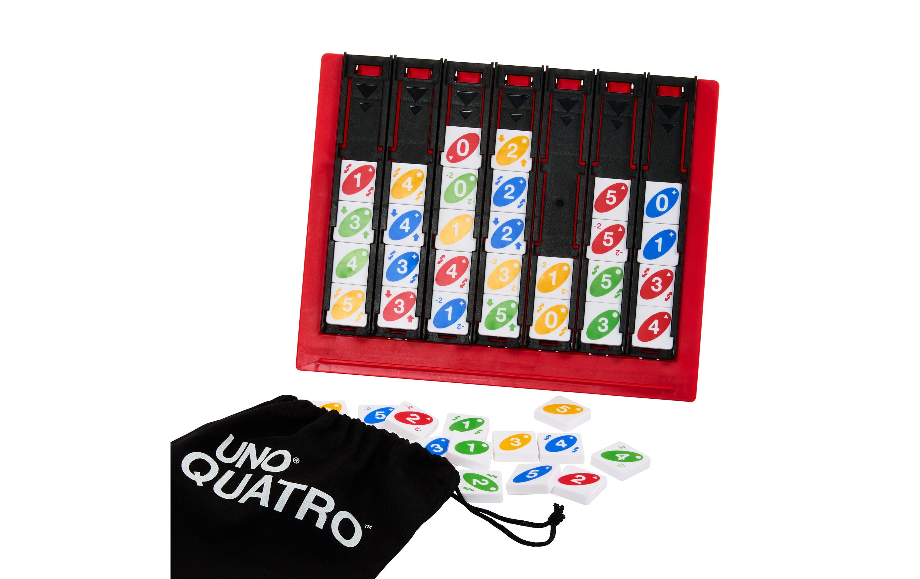 Mattel Spiele Familienspiel UNO Quatro