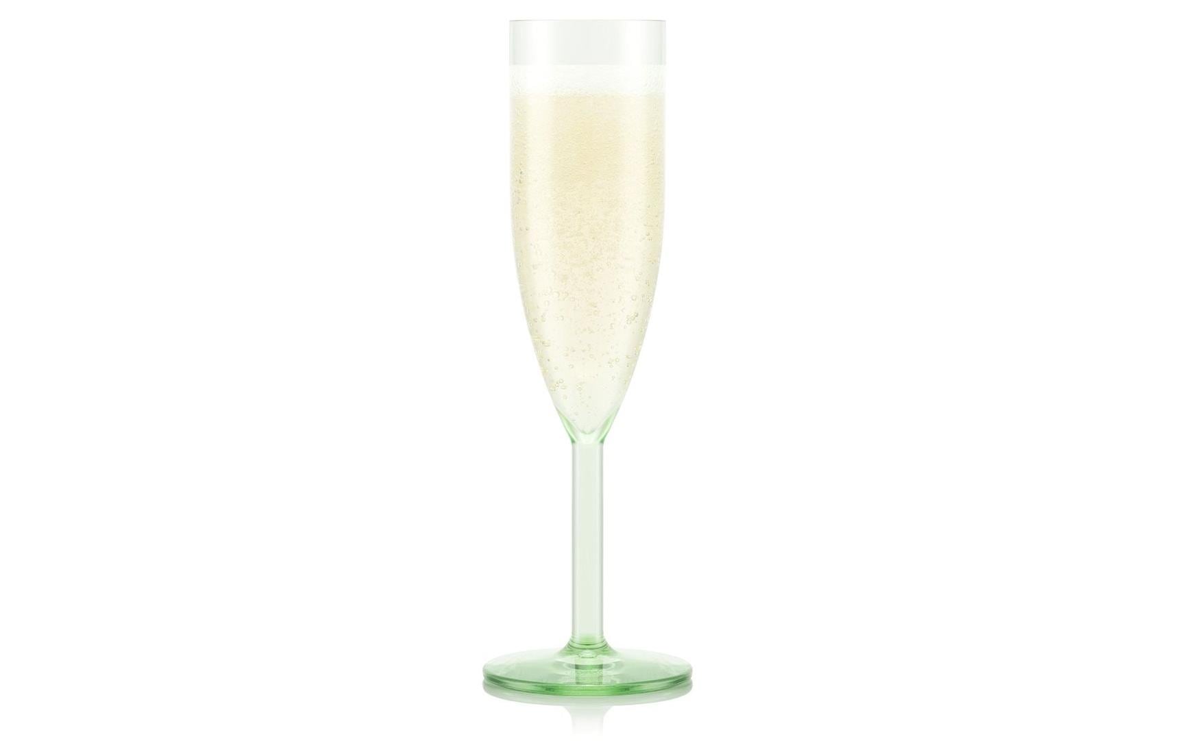 Bodum Outdoor-Champagnerglas Oktett 120 ml, Grün, 4 Stück