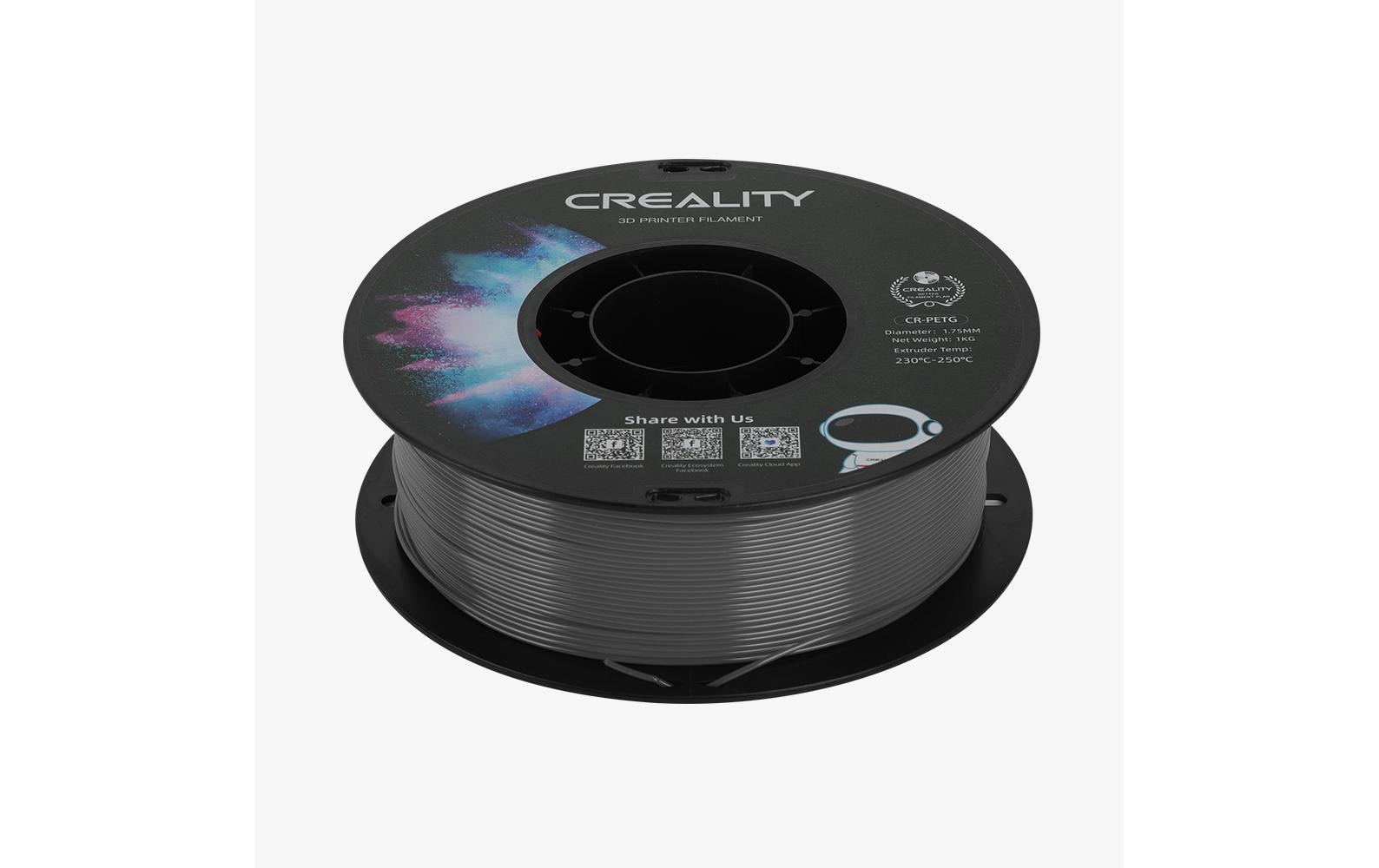 Creality Filament PETG, Grau, 1.75 mm, 1 kg