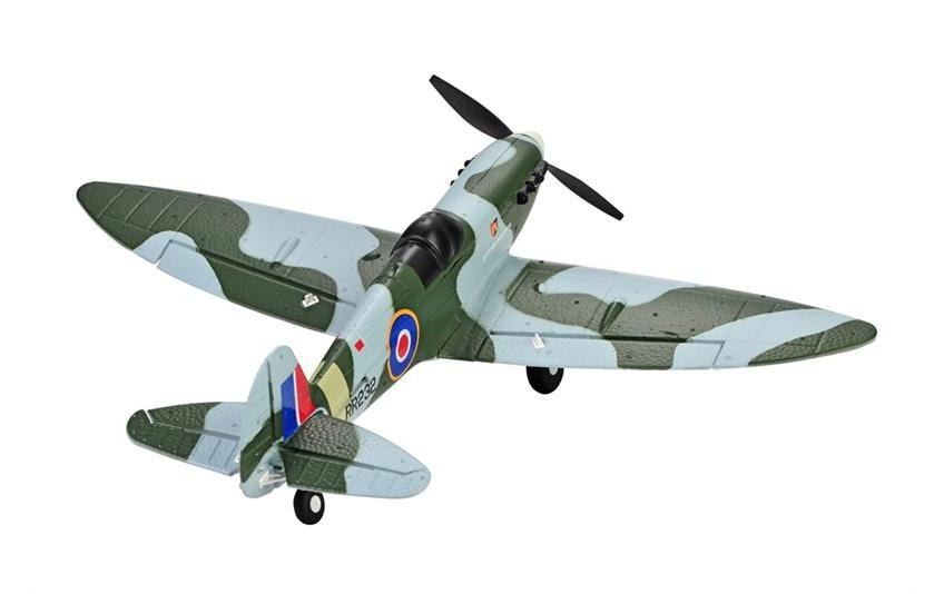 TOP-RC Warbird Mini Spitfire 450 mm, Grau, RTF