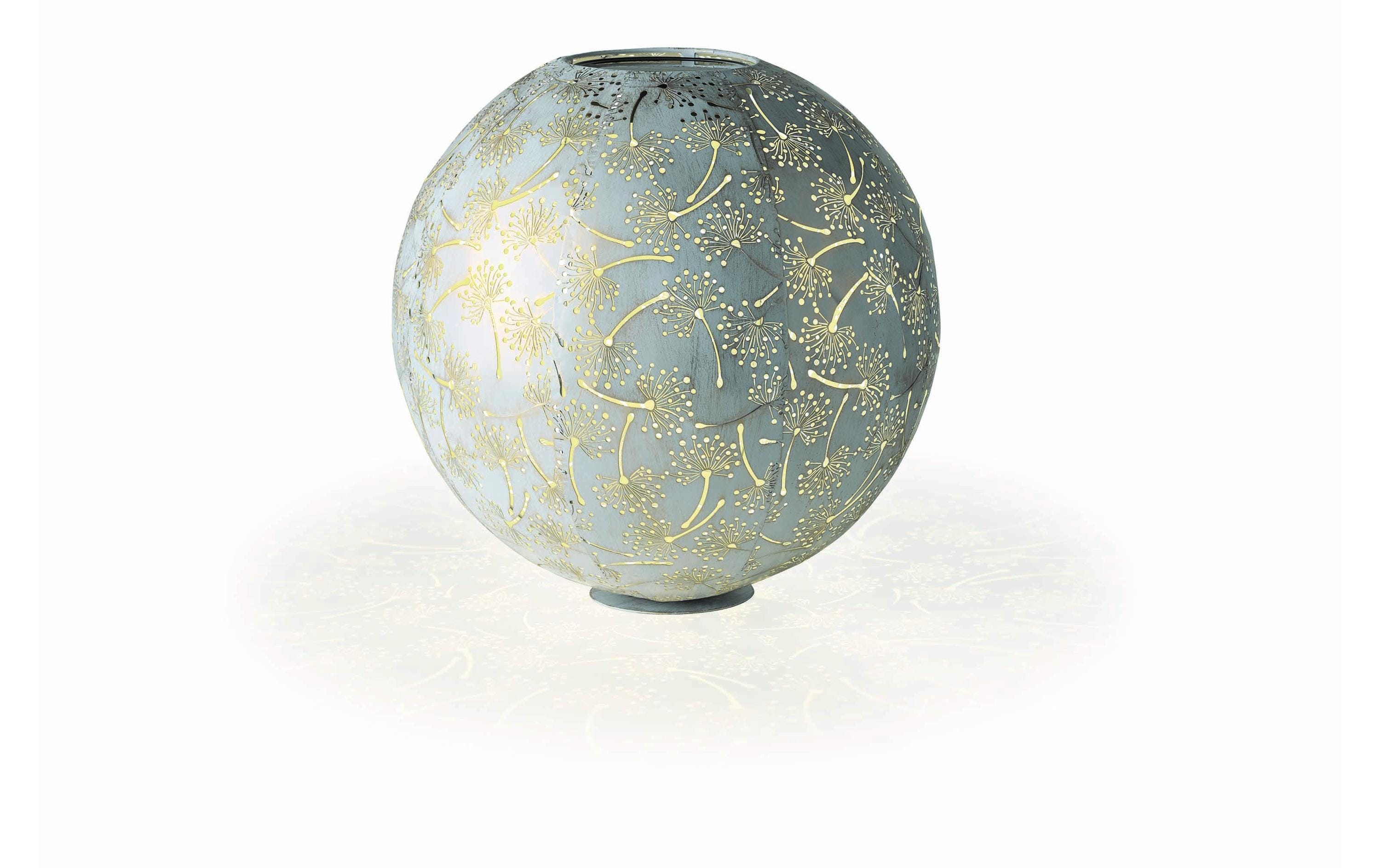 STT Laterne Solar Antic Ball Dandelion, Ø 40 cm, Hellblau