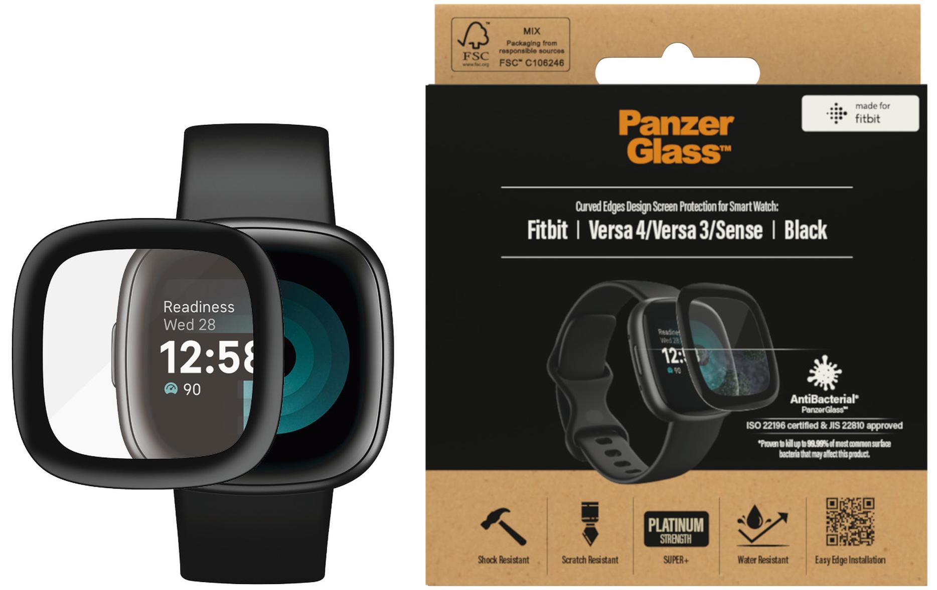 Panzerglass Displayschutz Fitbit Versa 3/4 und Sense